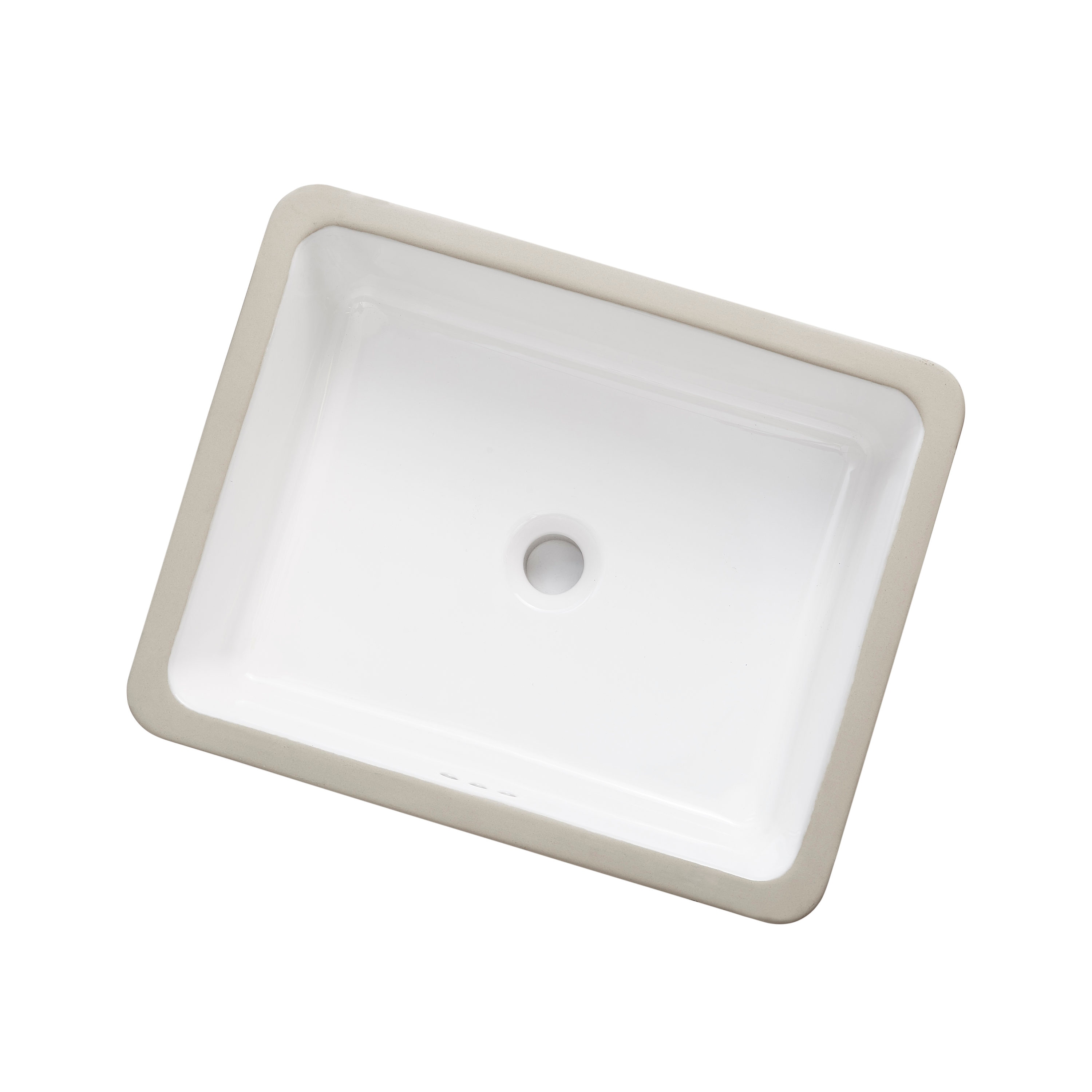 allen + roth White Drop-In Rectangular Traditional Bathroom Sink (21.26-in  x 18.5-in) at