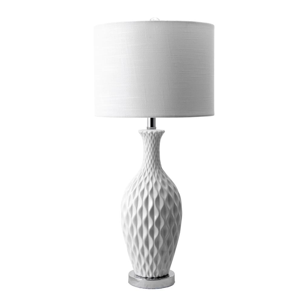 nuLOOM MCT17AA 28-Inches Ivory 3-way Table Lamp with Linen Shade