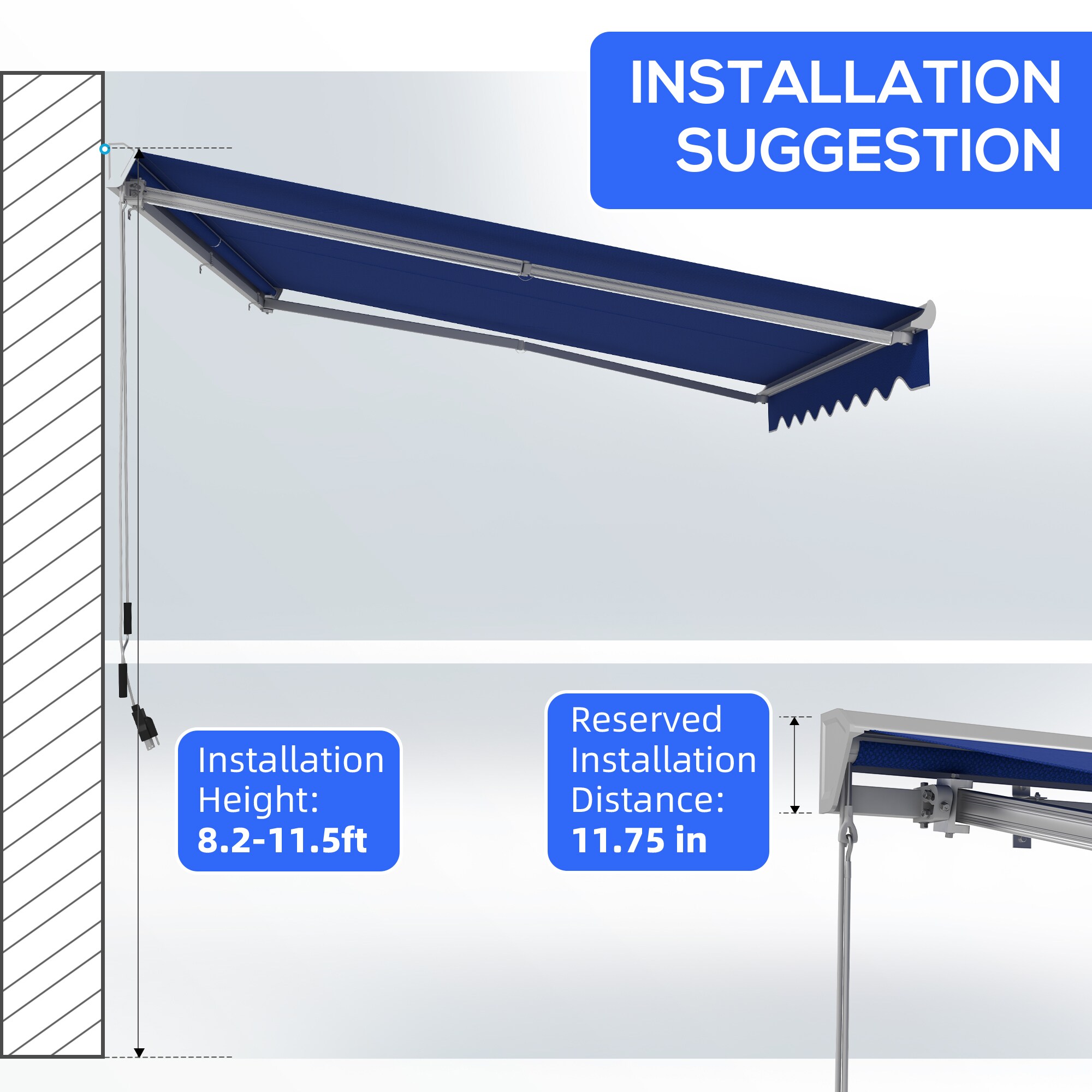 Outsunny 840-268V80NU awnings - View #7