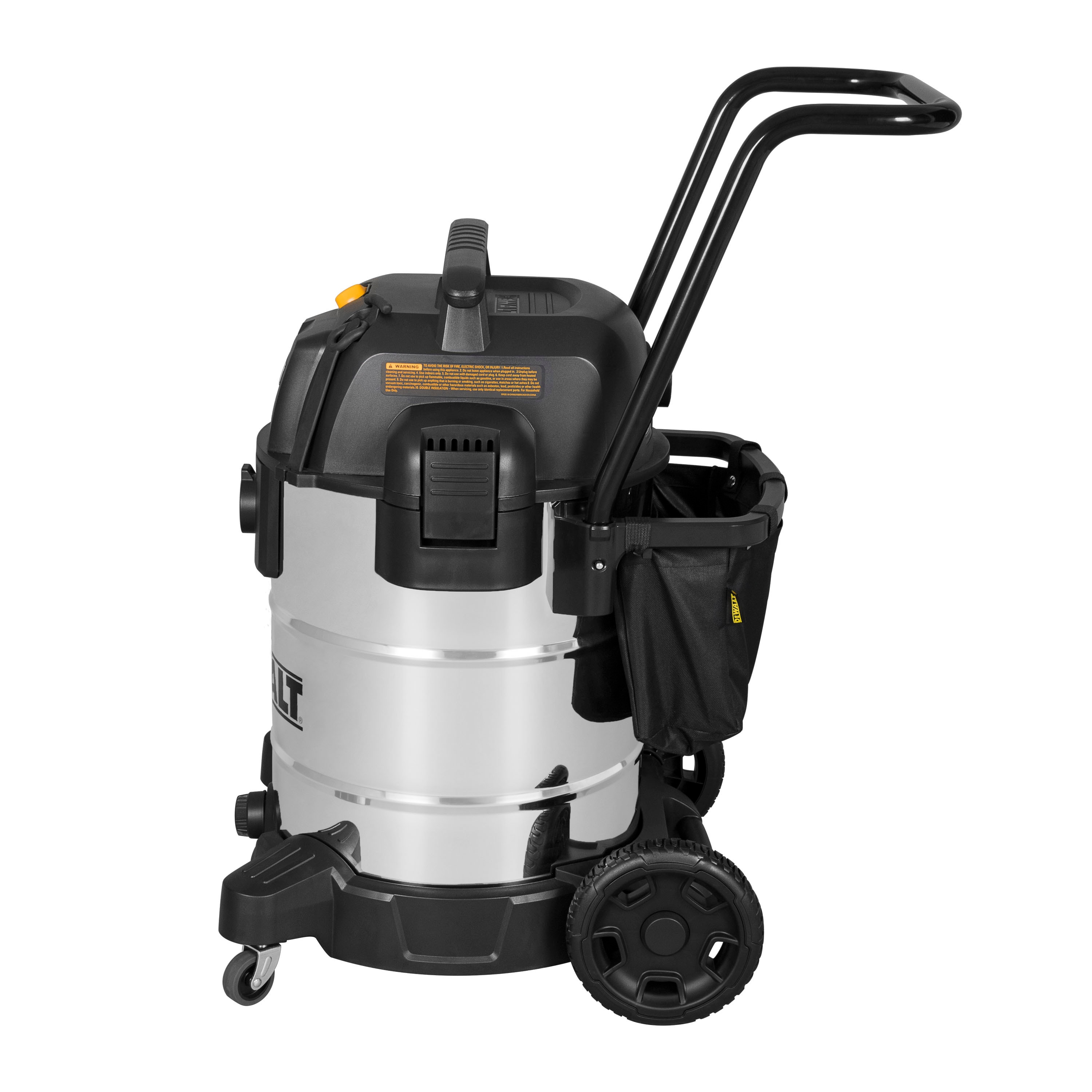 Parts  16 Gallon Stainless Steel Wet/Dry Vac With Cart