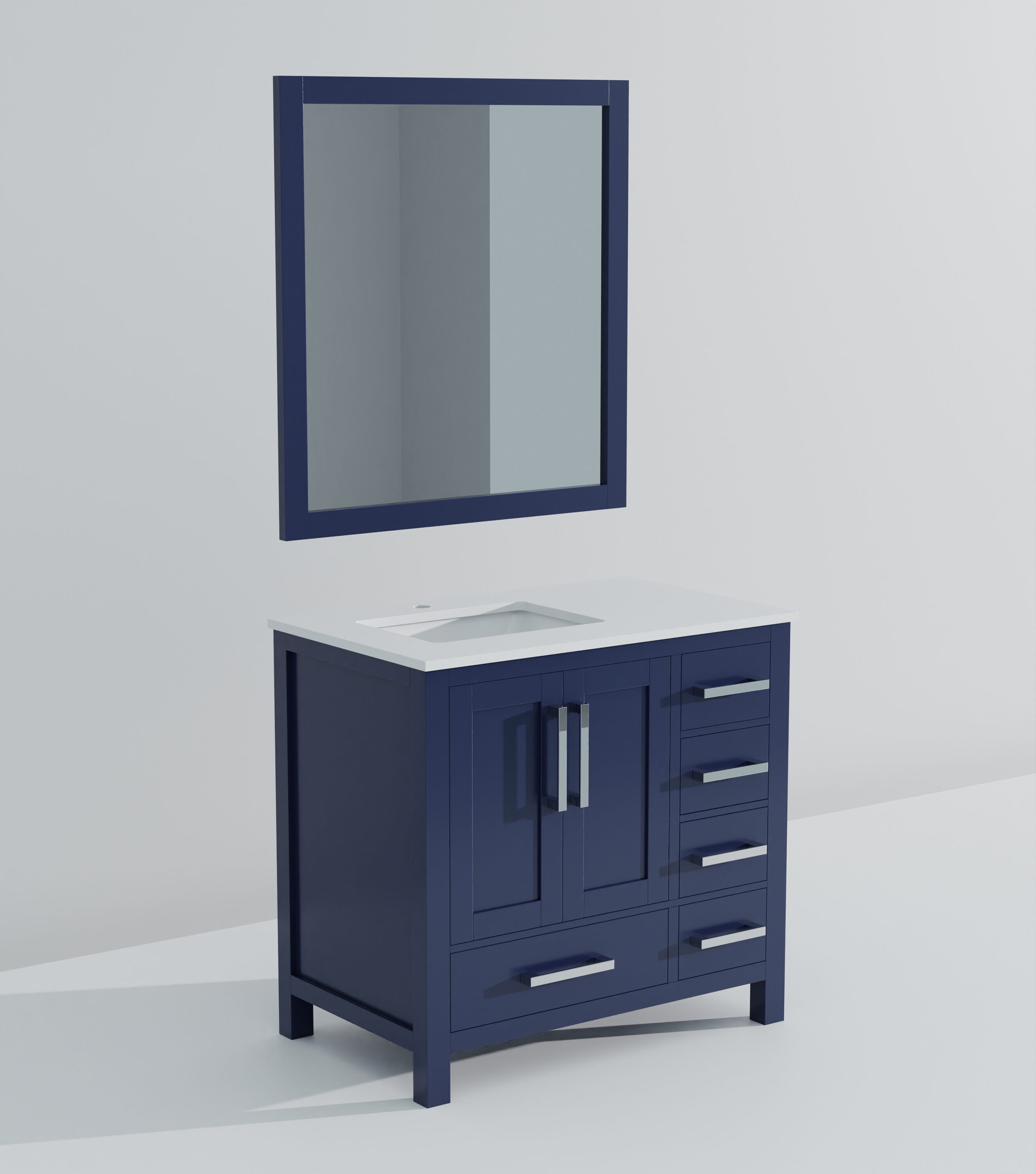 Lexora LJ342236SEWQM34L Bath-Vanity-Combo - View #9
