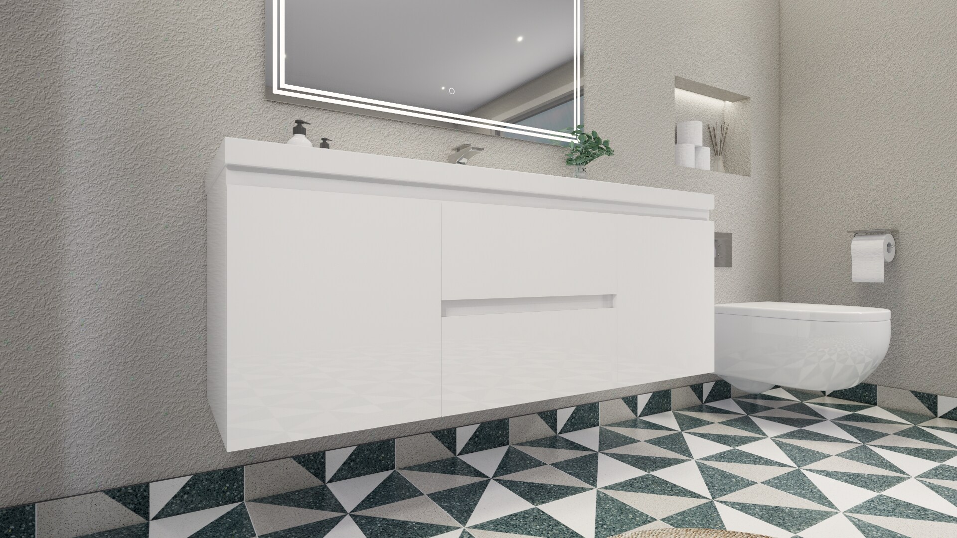 Moreno Bath MOB60S-GW Bath-Vanity-Combo - View #3