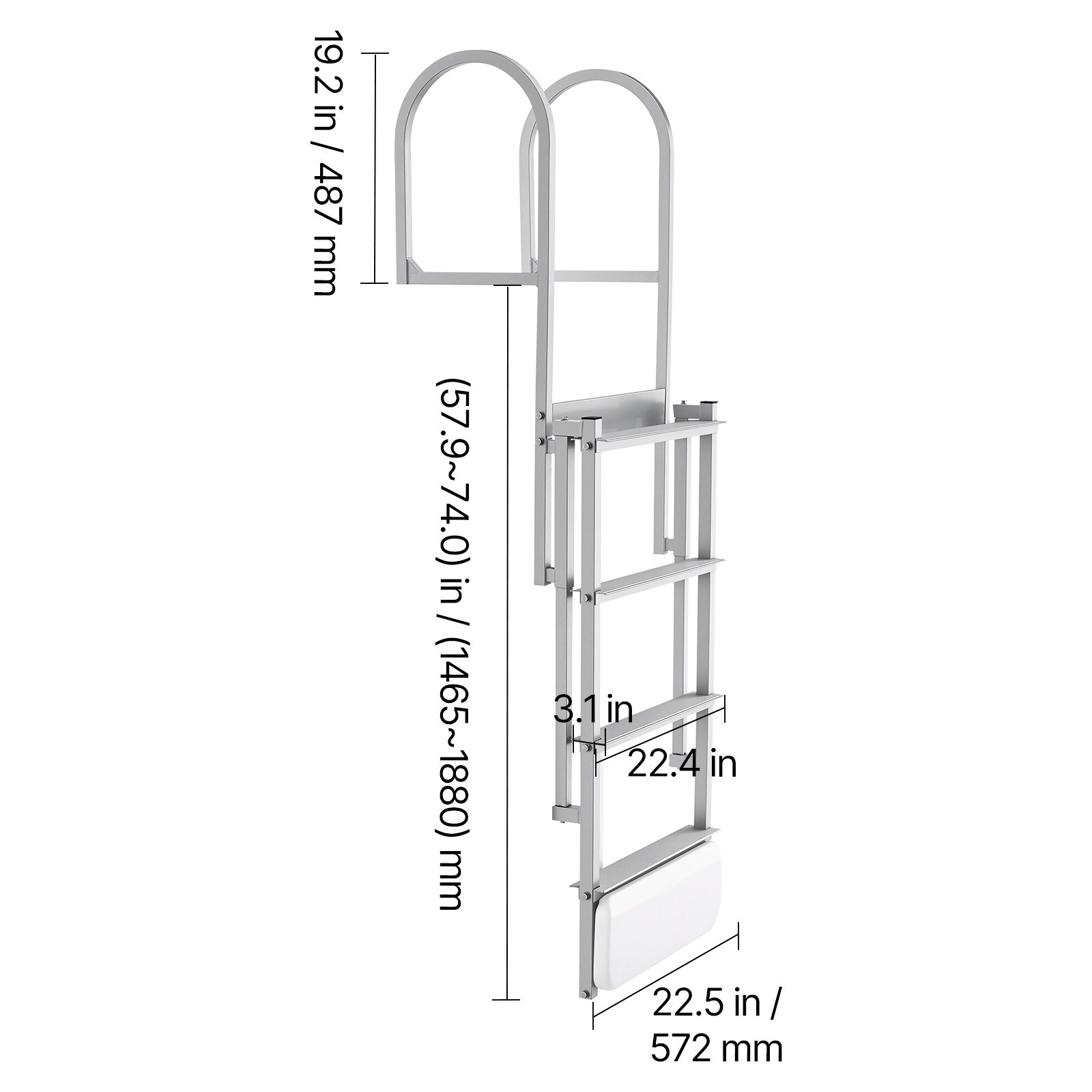 Vorene B-9QDRPHAMT26E Step-Ladders - View #6