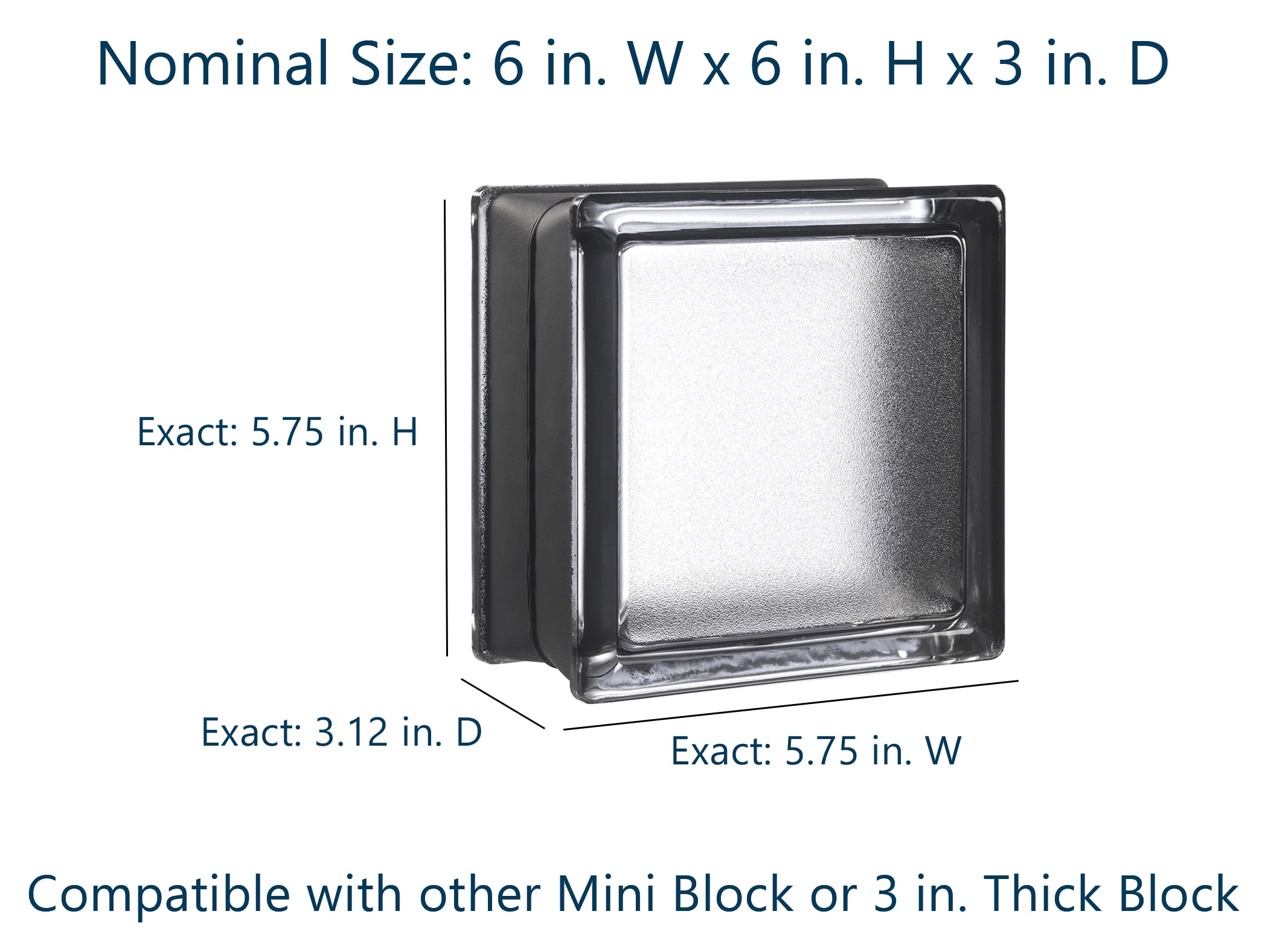 myMINIGLASS 121585C Glass-Block - View #3