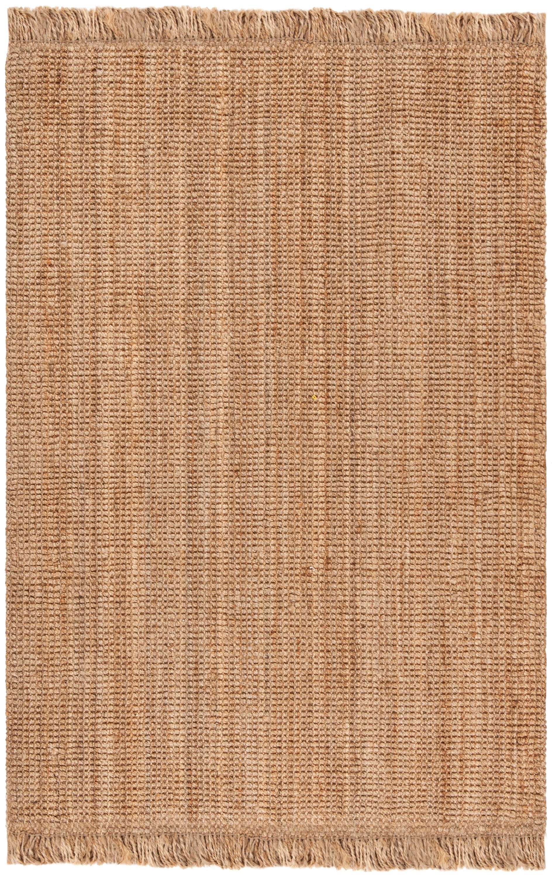 Natural Hand-Knotted Jute Rectangular 6' x 9' Area Rug