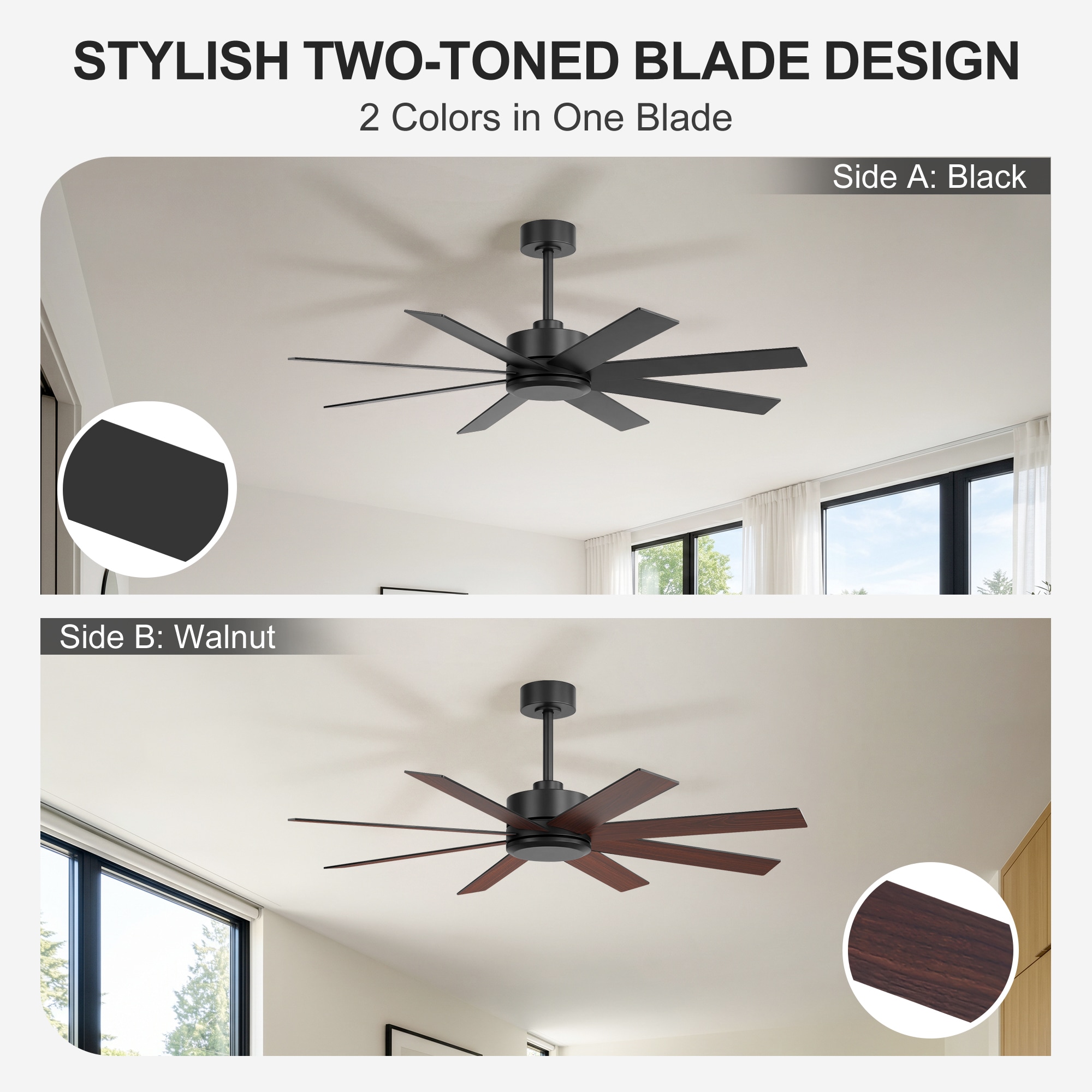 Airsurfer AS-40042-BK-NL Ceiling-Fans - View #3