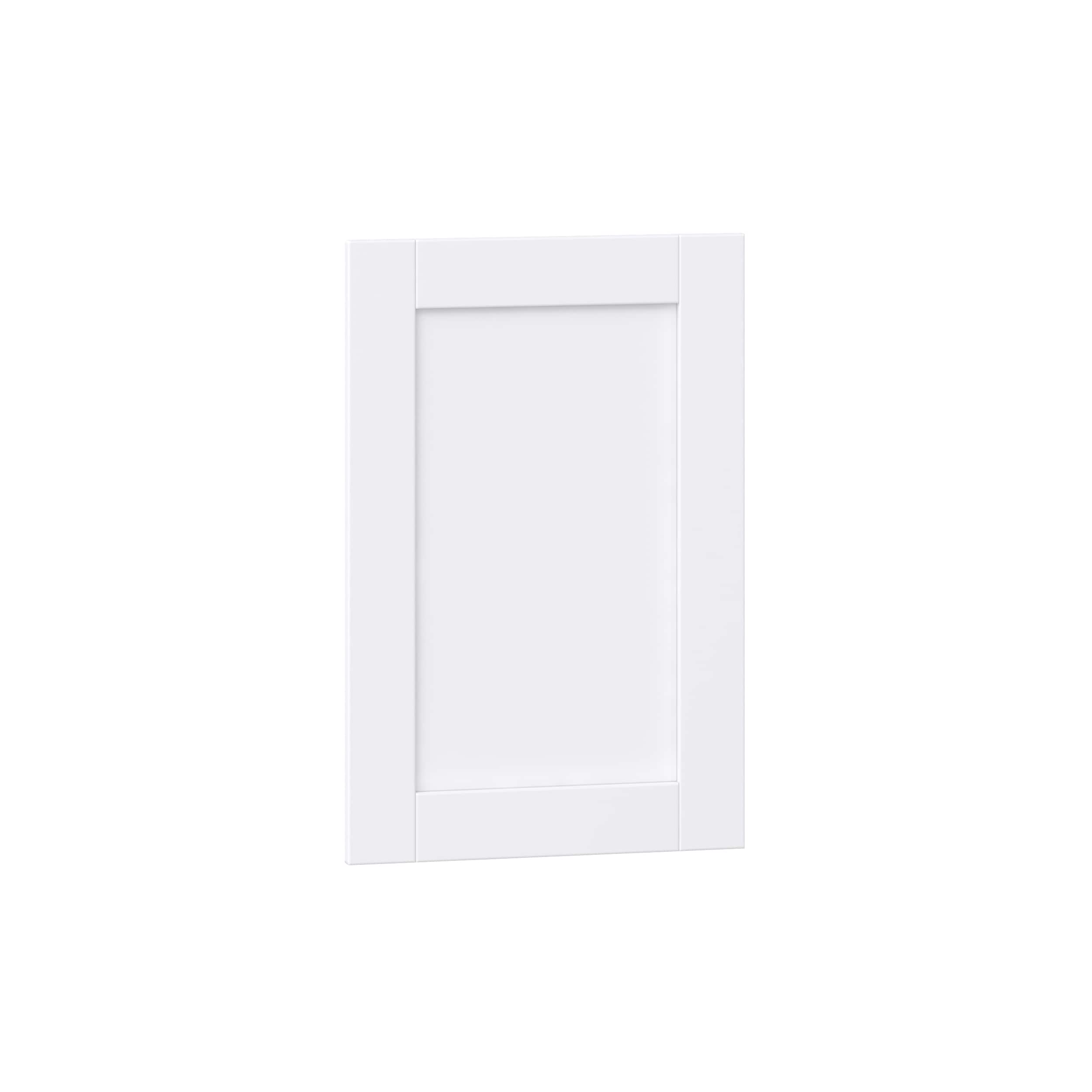 Hugo&Borg DSDR16.525-RM Rosemont 16.5-in W x 25-in H Glacier White Laminate Shaker Base cabinet door (Fits 18-in base box )