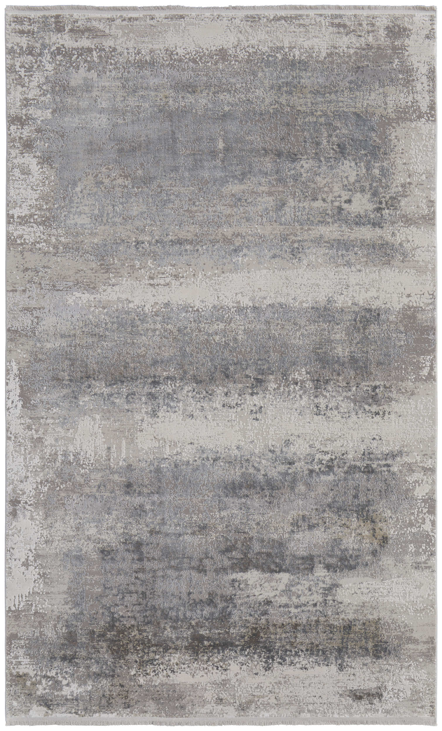 Room Envy 866R3888LGY000J10 12 x 18 (ft) Loomed Rayon Taupe/Gray/Silver Rectangular Indoor Abstract Area rug