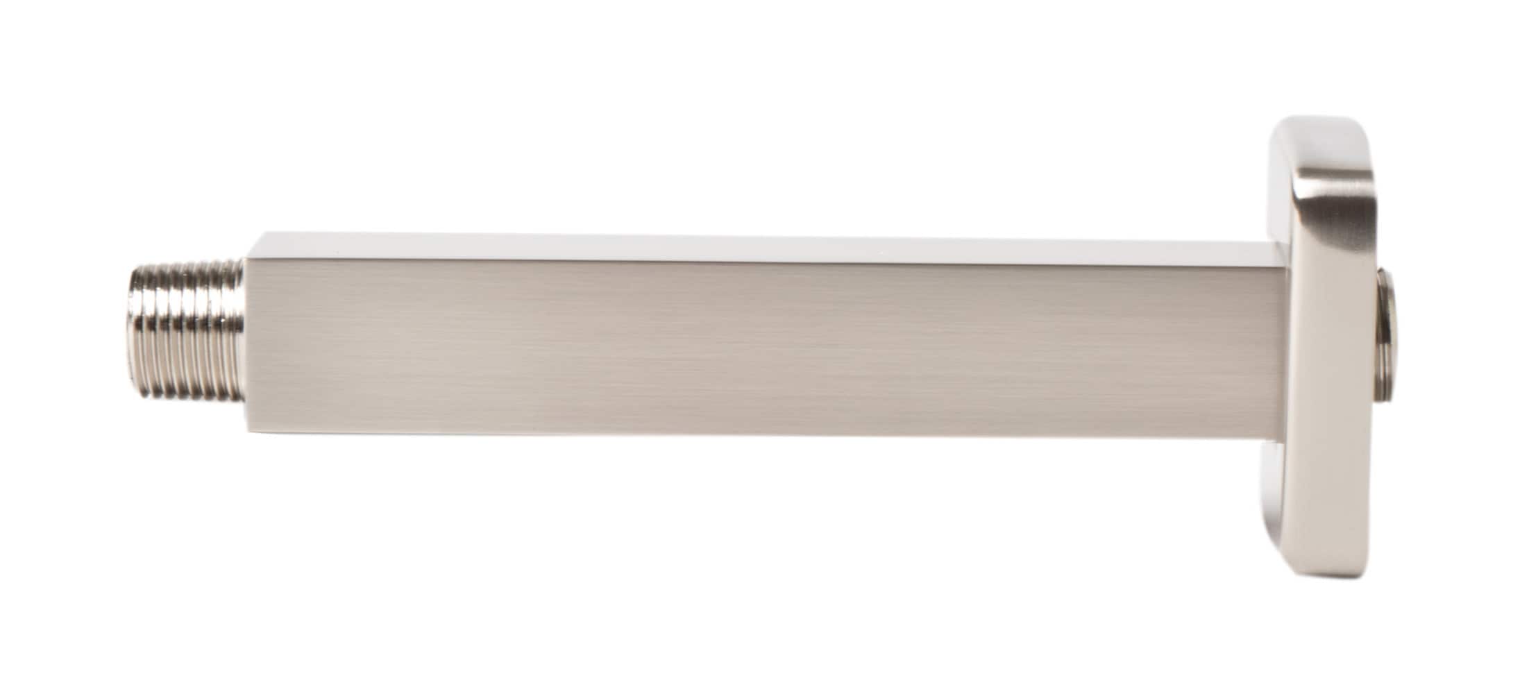 Brushed Nickel 6" Square Ceiling Shower Arm