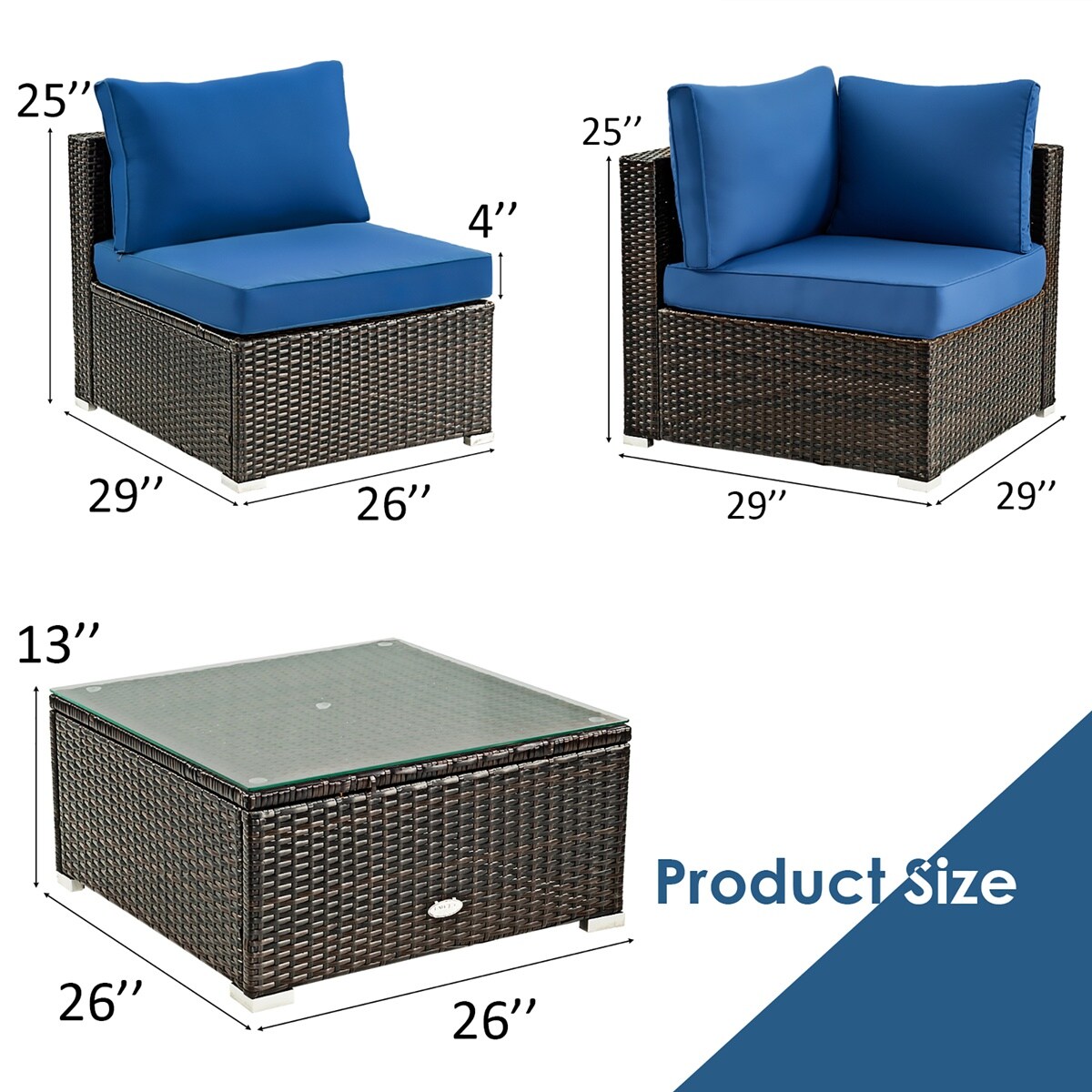 Costway HW67243NY Patio-Conversation-Sets - View #5