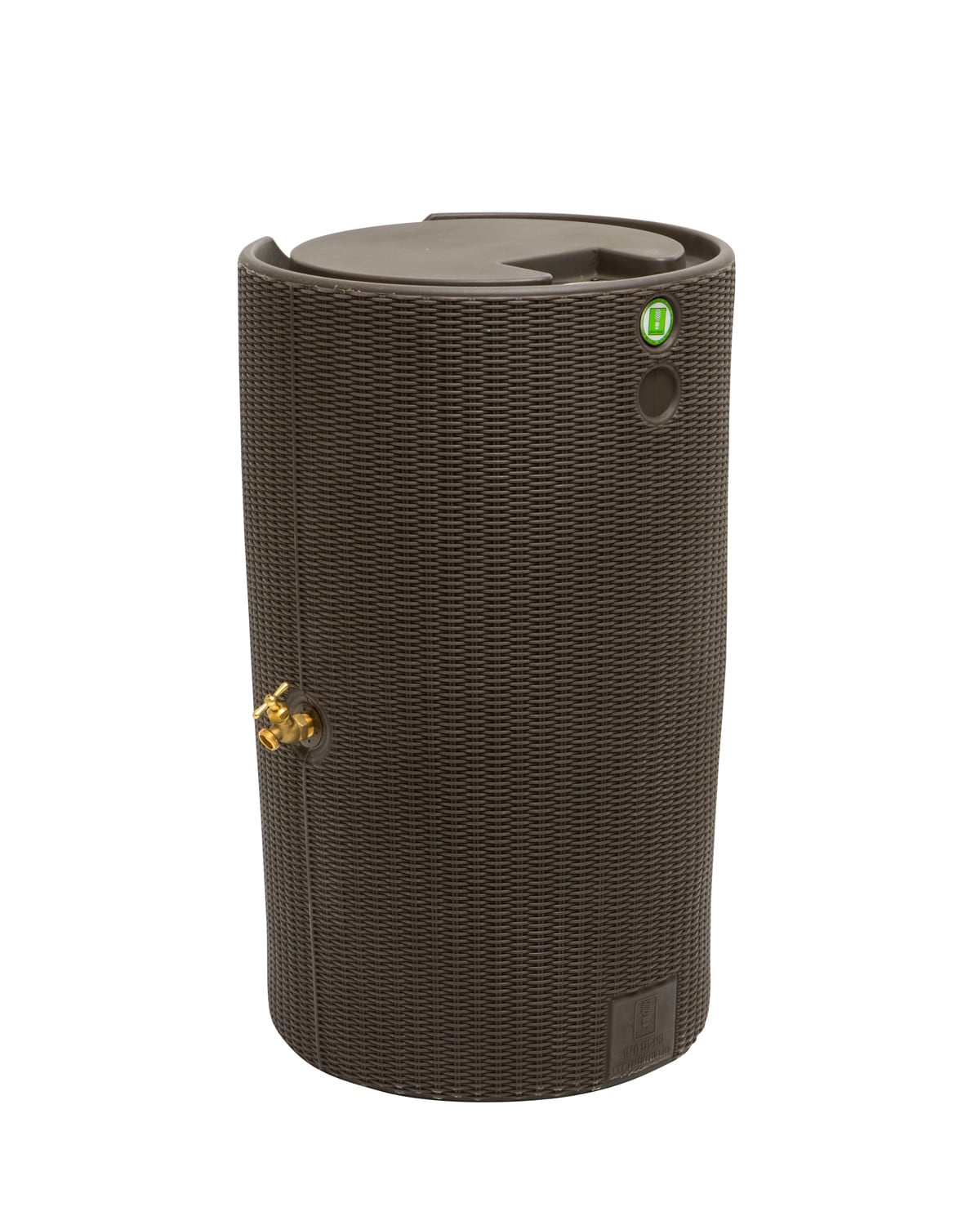 Good Ideas IMP-B50NP-DBR 50-Gallon Brown Plastic Rain Barrel Spigot