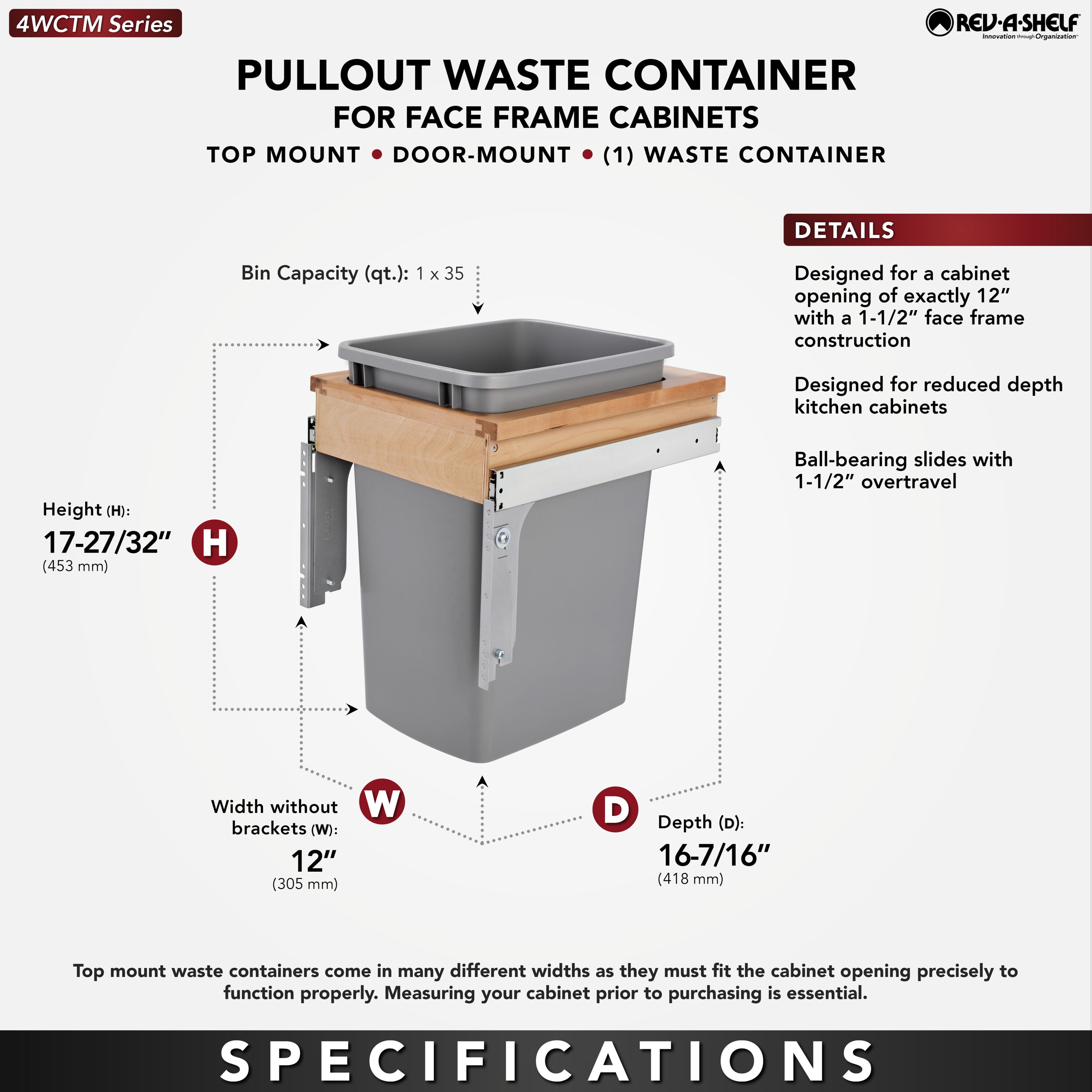 Rev-A-Shelf 176711 Pullout-Trash-Cans - View #4