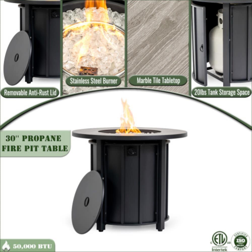 Poly furniture W853P301524 Outdoor-Gas-Firepits - View #12