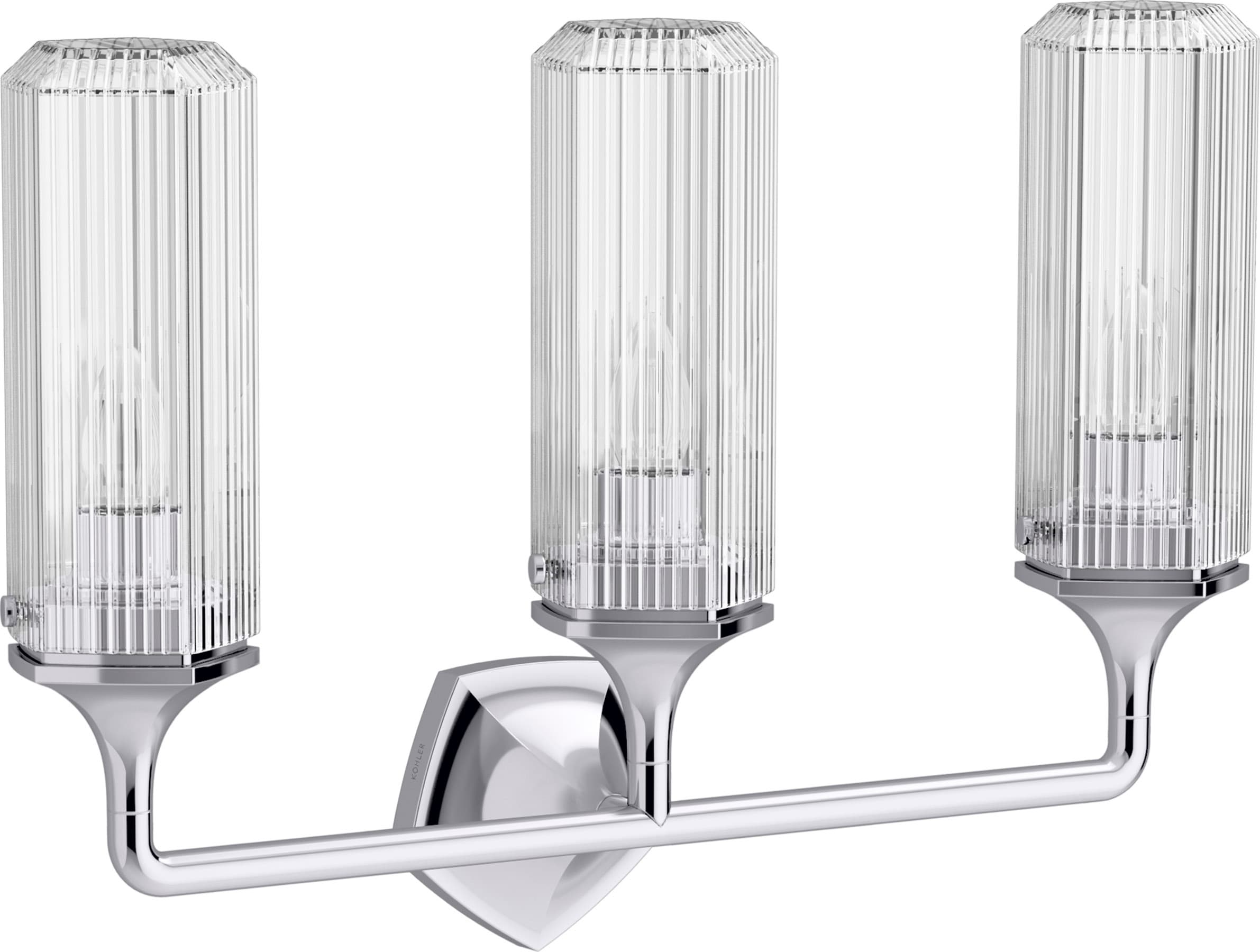 Elegant Occasion 24" Polished Chrome 3-Light Outdoor Sconce