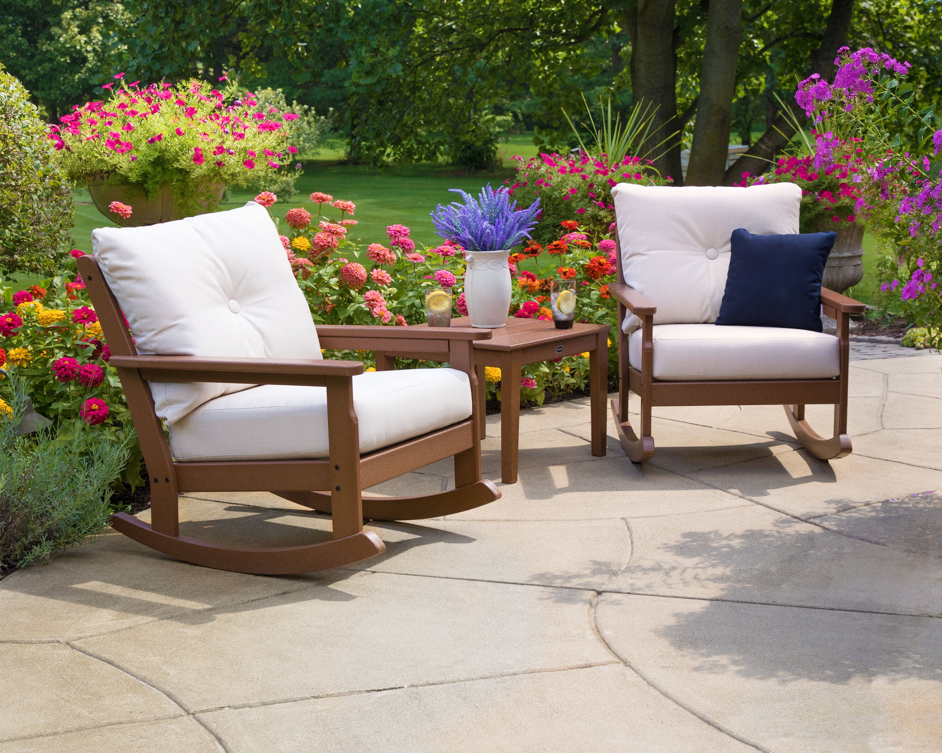POLYWOOD PWS396-2-TE145999 Patio-Conversation-Sets - View #2