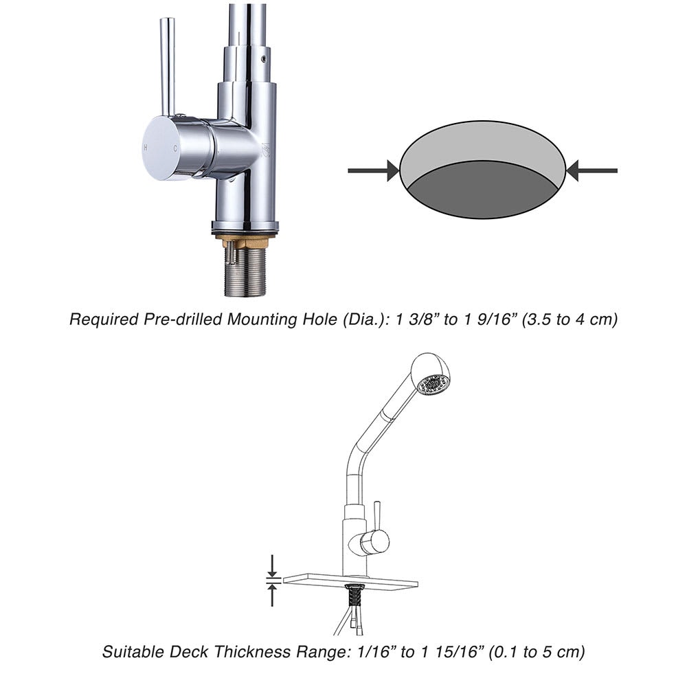Aquaterior 81FAU006-M188-CHR-LO Kitchen-Faucets - View #5