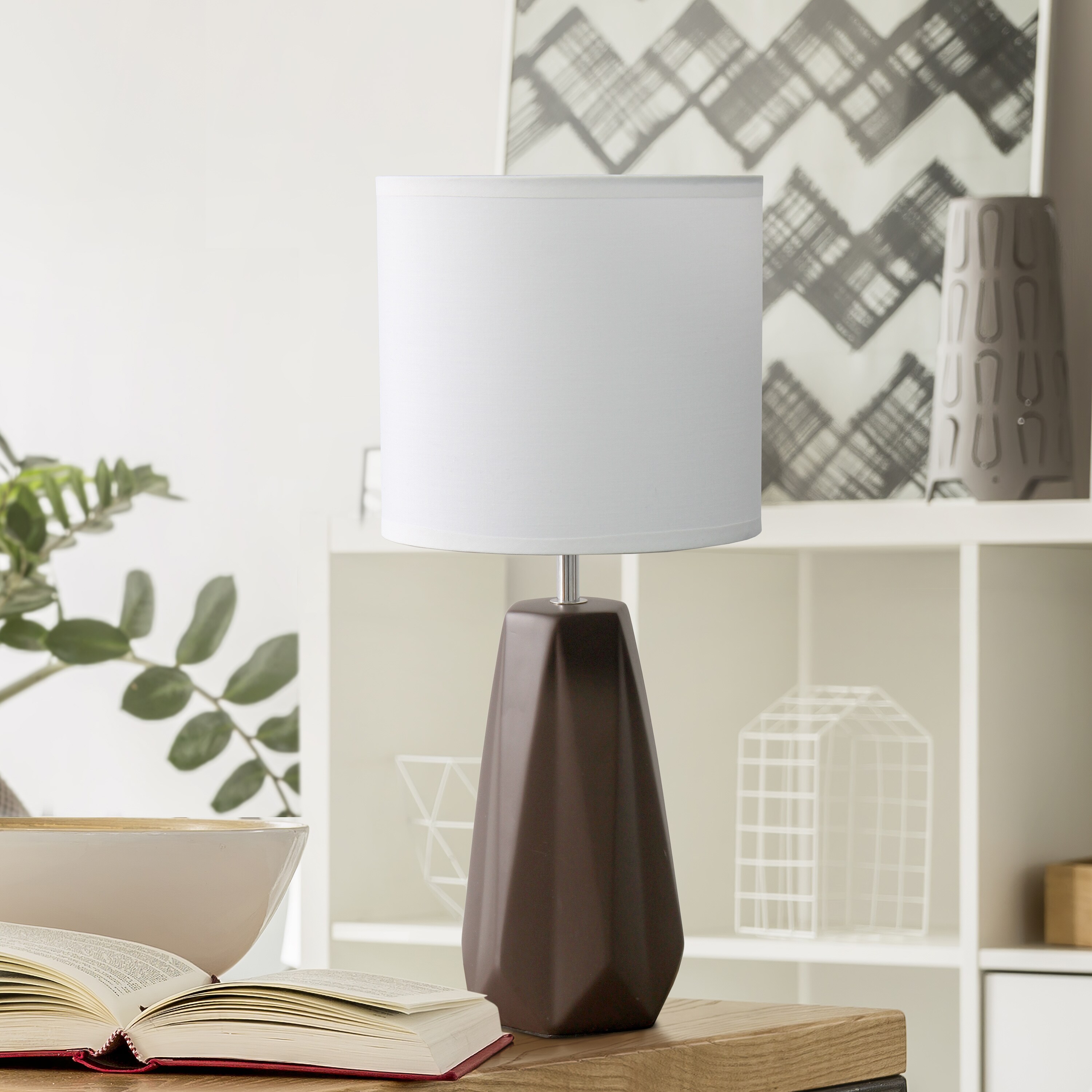 Simple Designs LT2082-BWN Table-Lamps - View #4