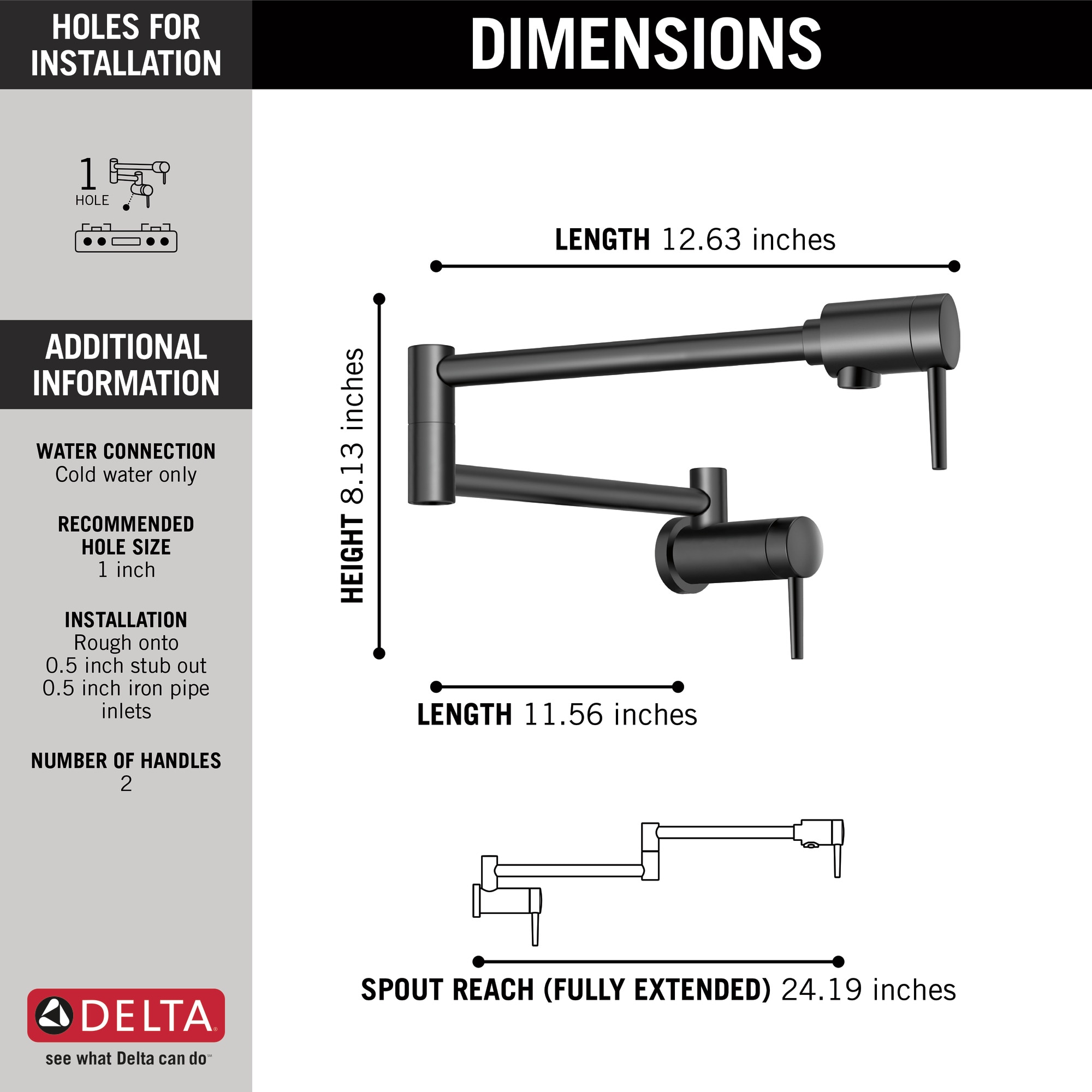 Delta 1165LF-BL Kitchen-Faucets - View #3