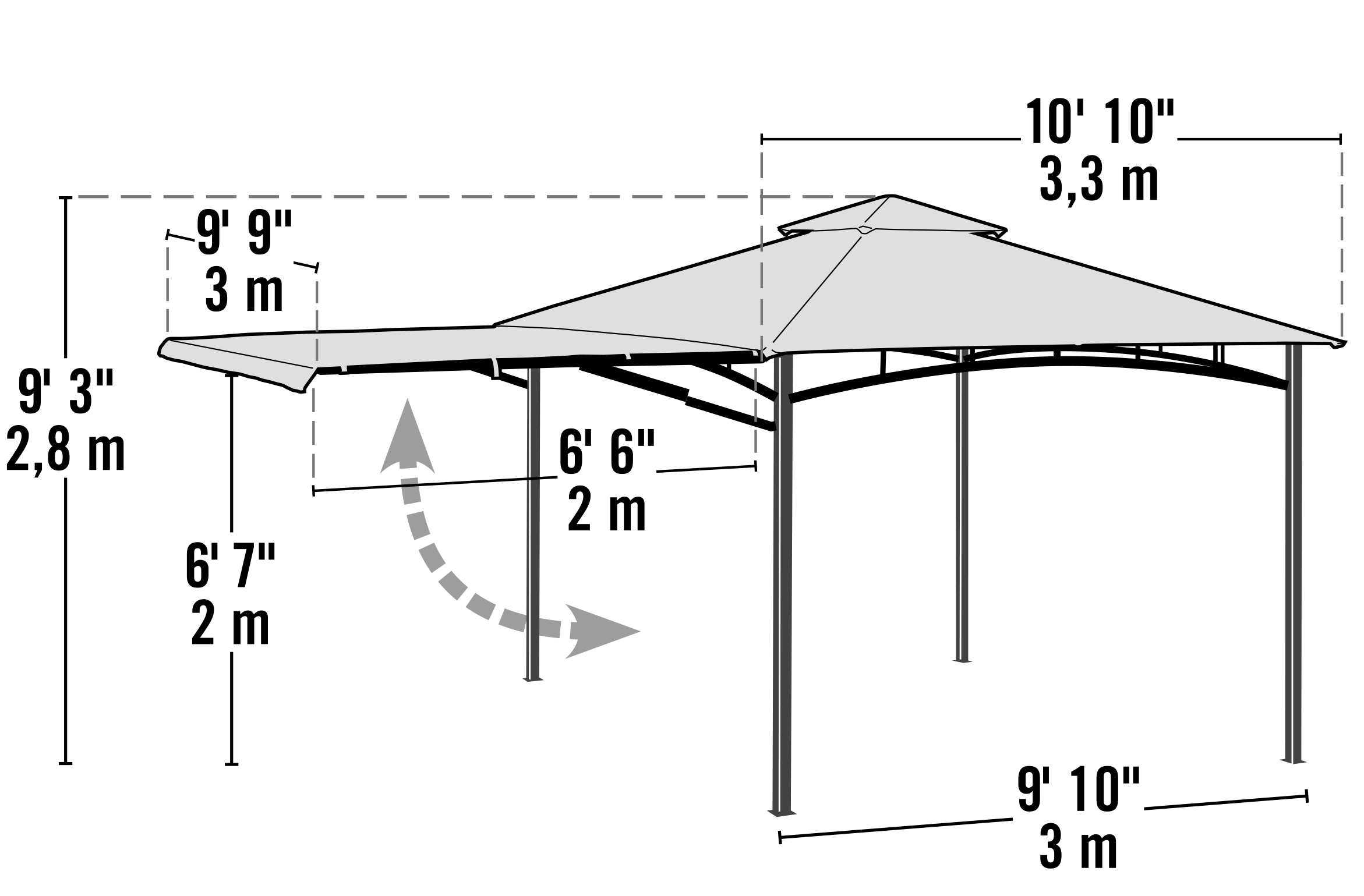 ShelterLogic 24011 Wood-Resin-Gazebos - View #11