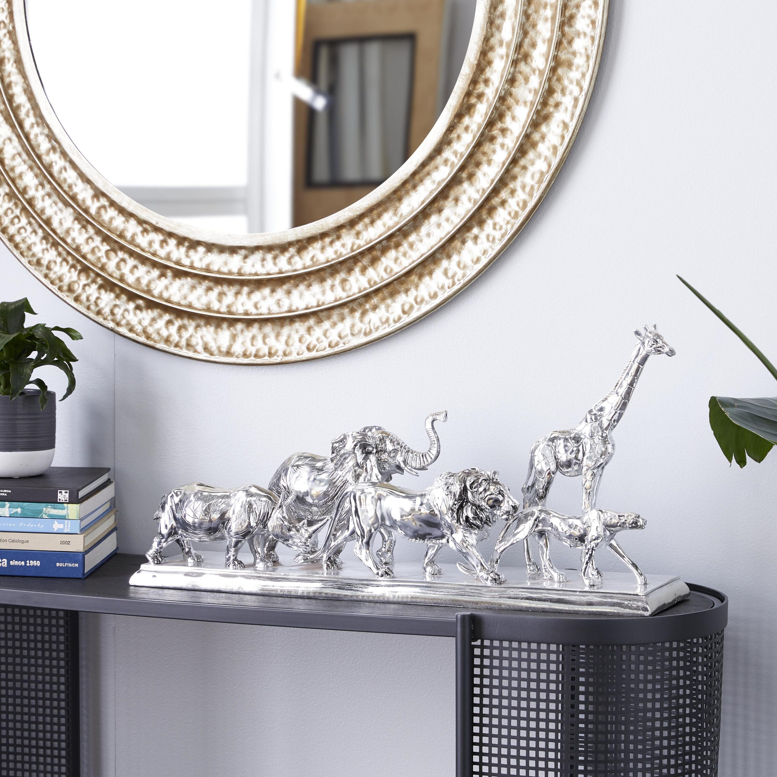 Grayson Lane 98674 Silver Stone Modern Sculpture