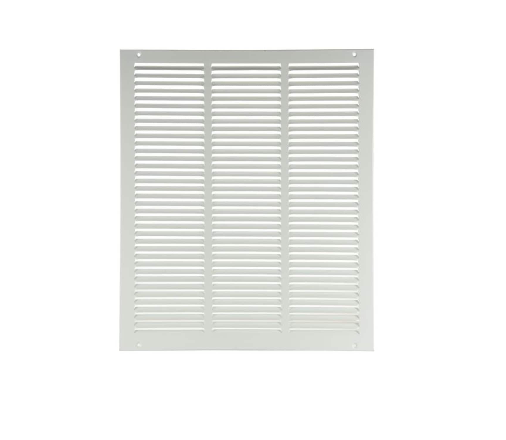 RELIABILT 7111625WH 16-Inches x 25-Inches Steel White Sidewall/Ceiling Return air grille