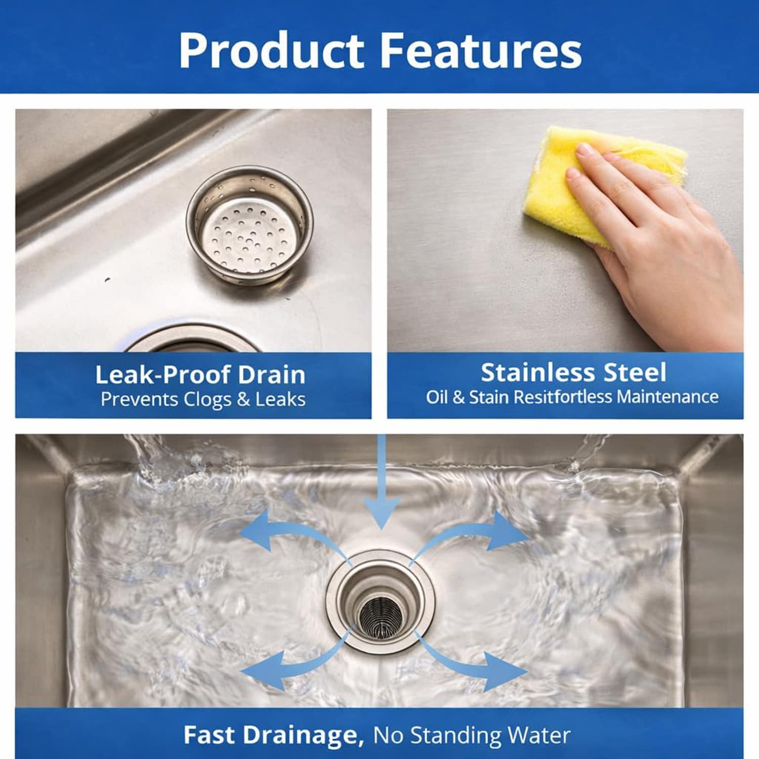 Garvee HQ-L-S3-3KPL-K739 Laundry-Tubs-Utility-Sinks - View #3
