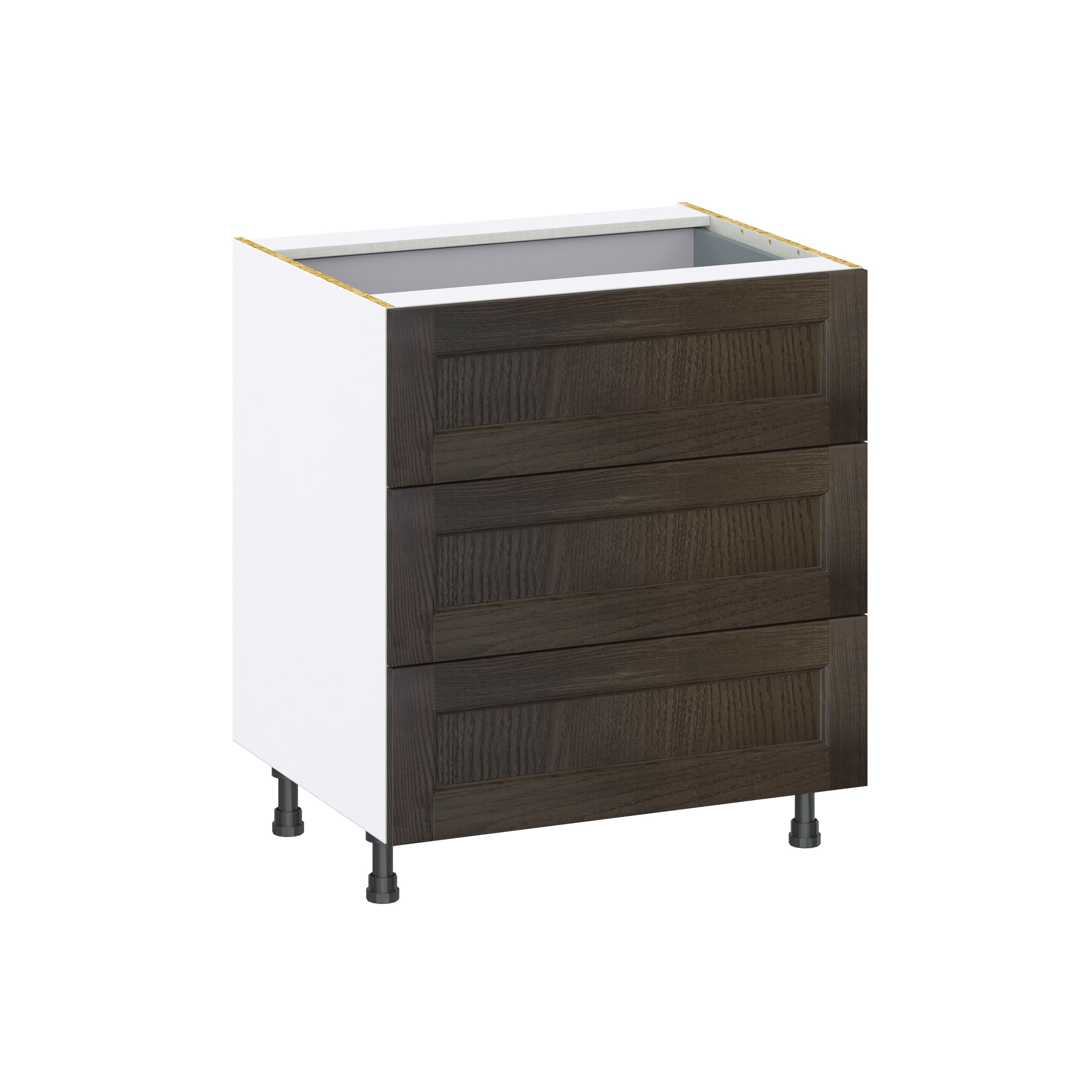 Hugo&Borg DSB3DA30I1-MO Montclaire 30-in W x 34.5-in H x 24-in D Wood 4 -Drawers Drawer Base Fully assembled Cabinet (Recessed Panel Shaker)