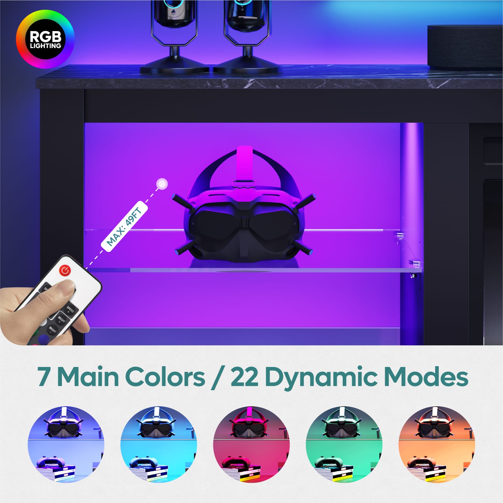 Bestier LOW-L1003180-BLKM Tv-Stands - View #6