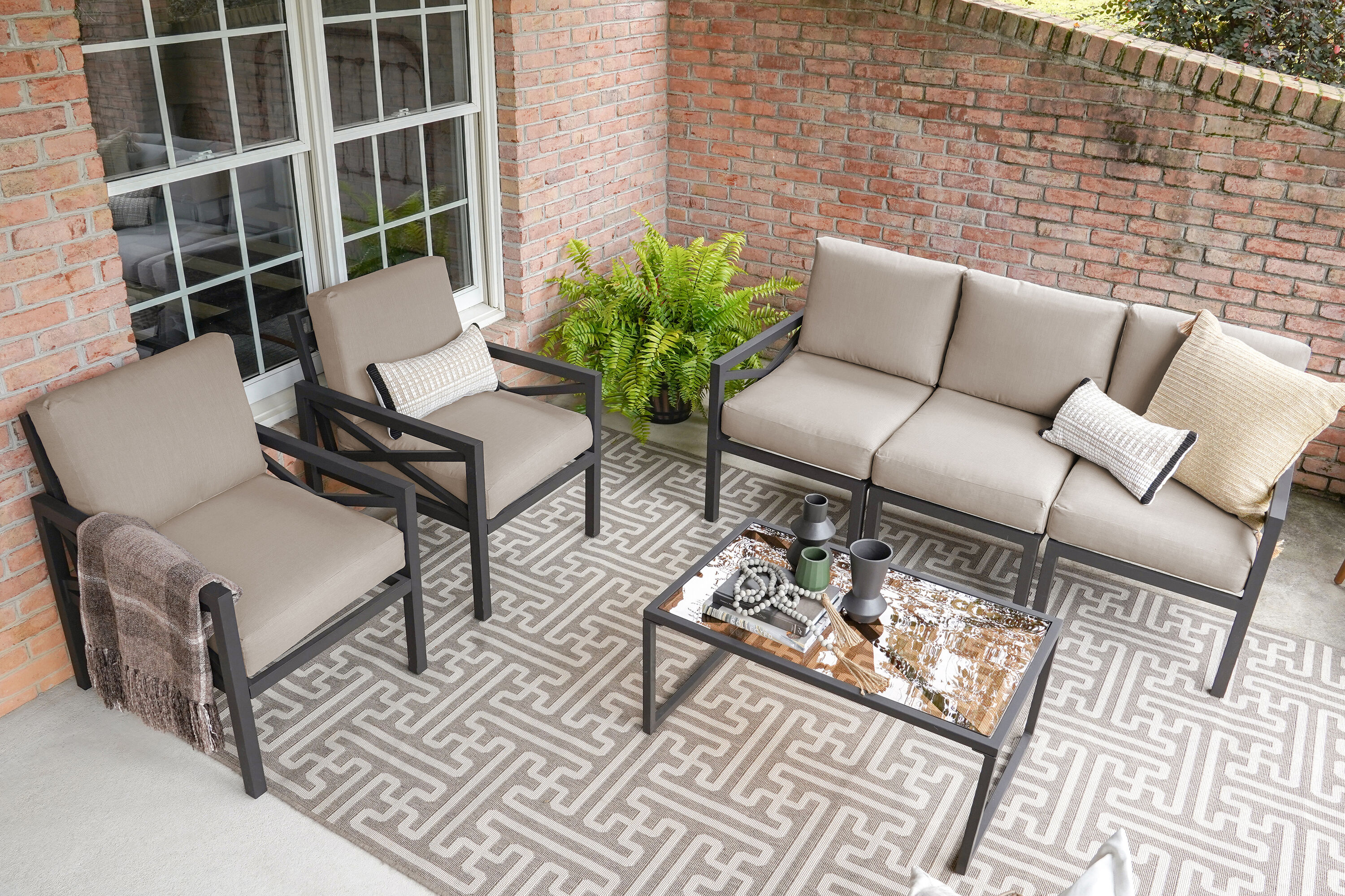 Leisure Made 639288-TAN Patio-Conversation-Sets - View #5