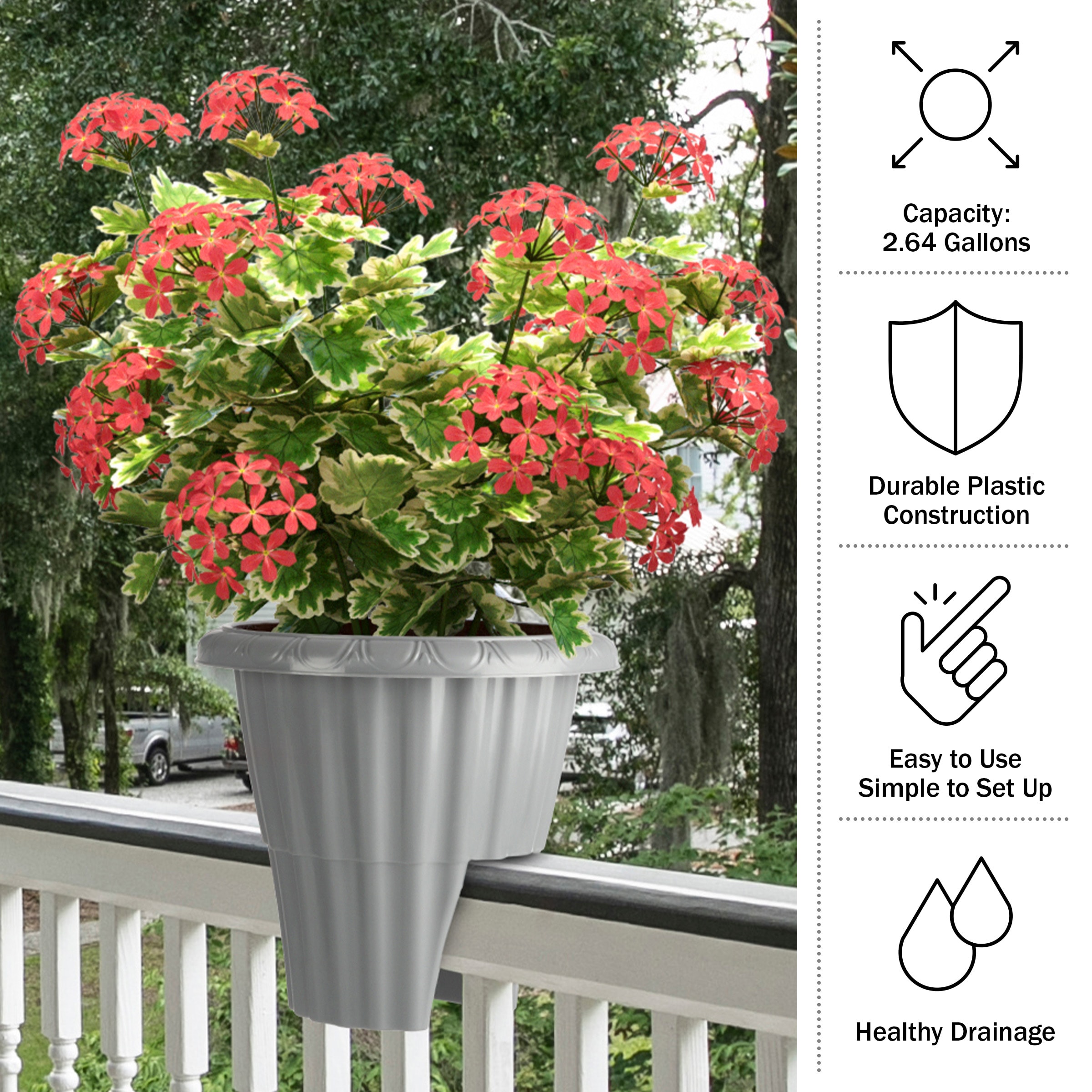 Pure Garden 50-LG1464 Planter-Window-Box - View #3