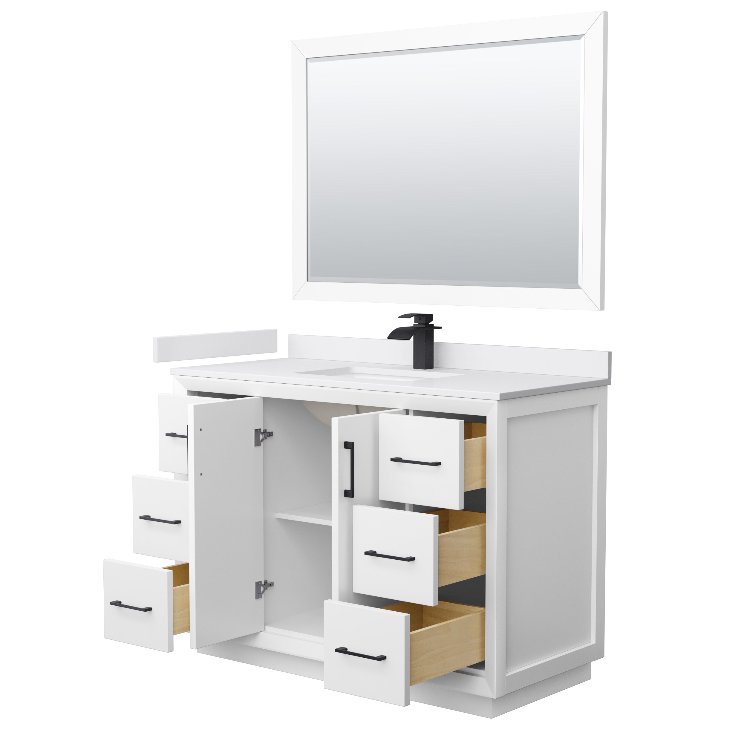 Wyndham Collection WCF414148SWBWCUNSM46 Bath-Vanity-Combo - View #2