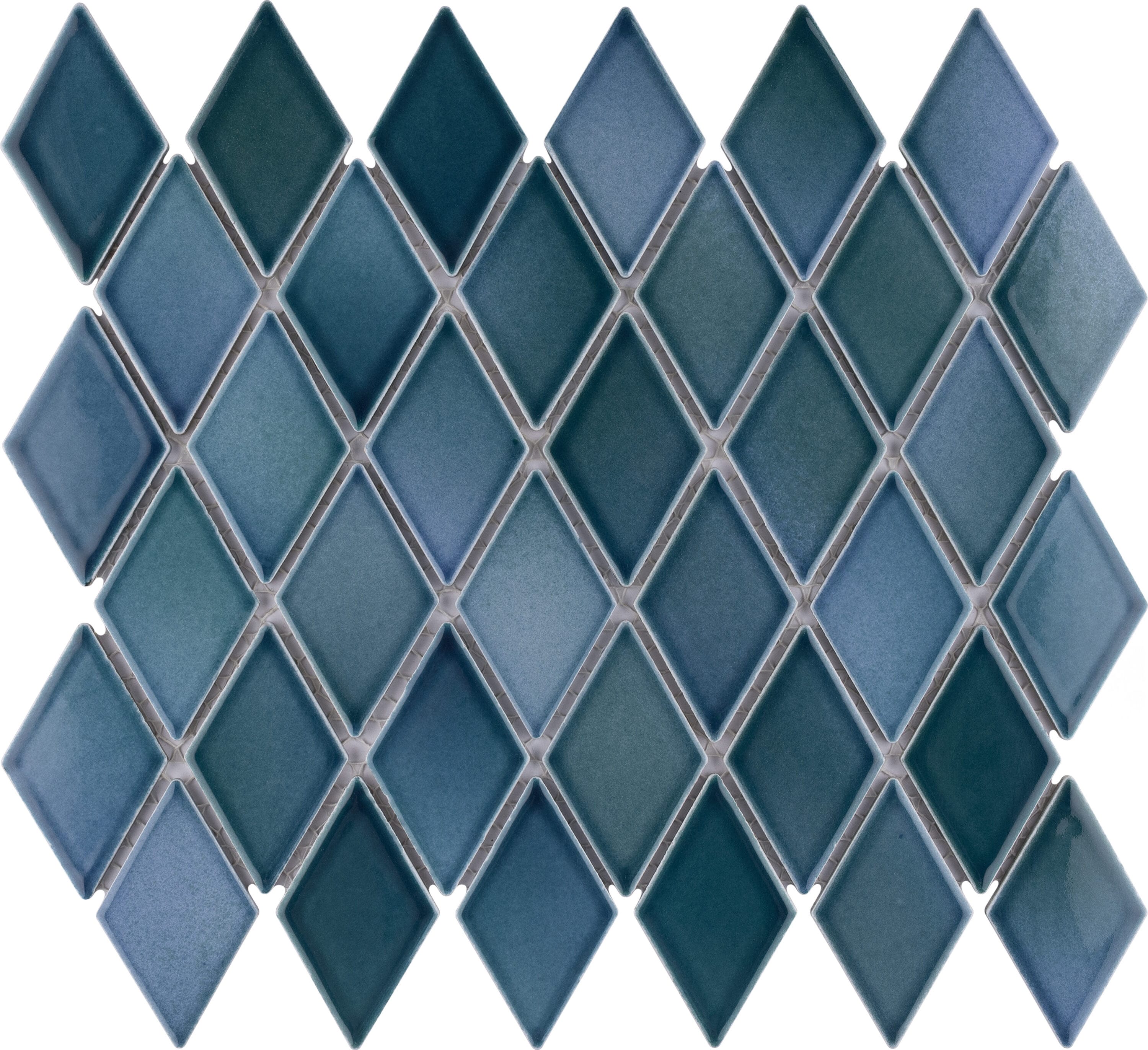 Affinity Tile S1FKOHKTAM Sample- Hudson Aquamarine 6-in x 6-in Glossy Porcelain Tile
