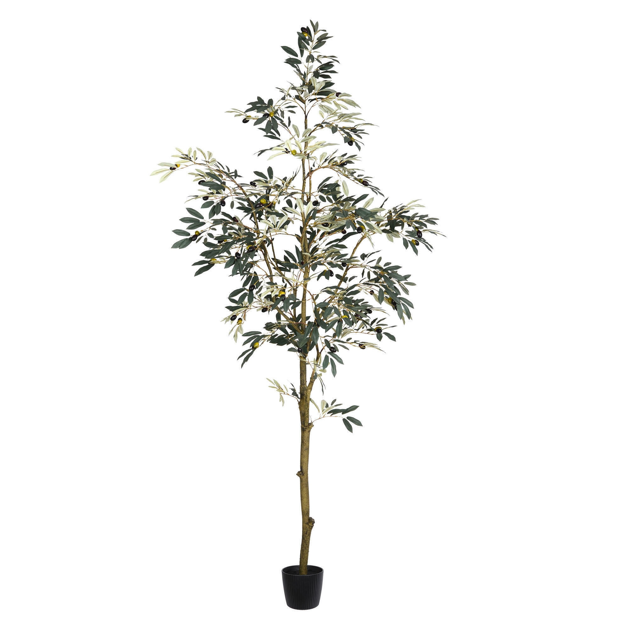 Vickerman TB180584 84-in Green Indoor Olive Artificial Tree