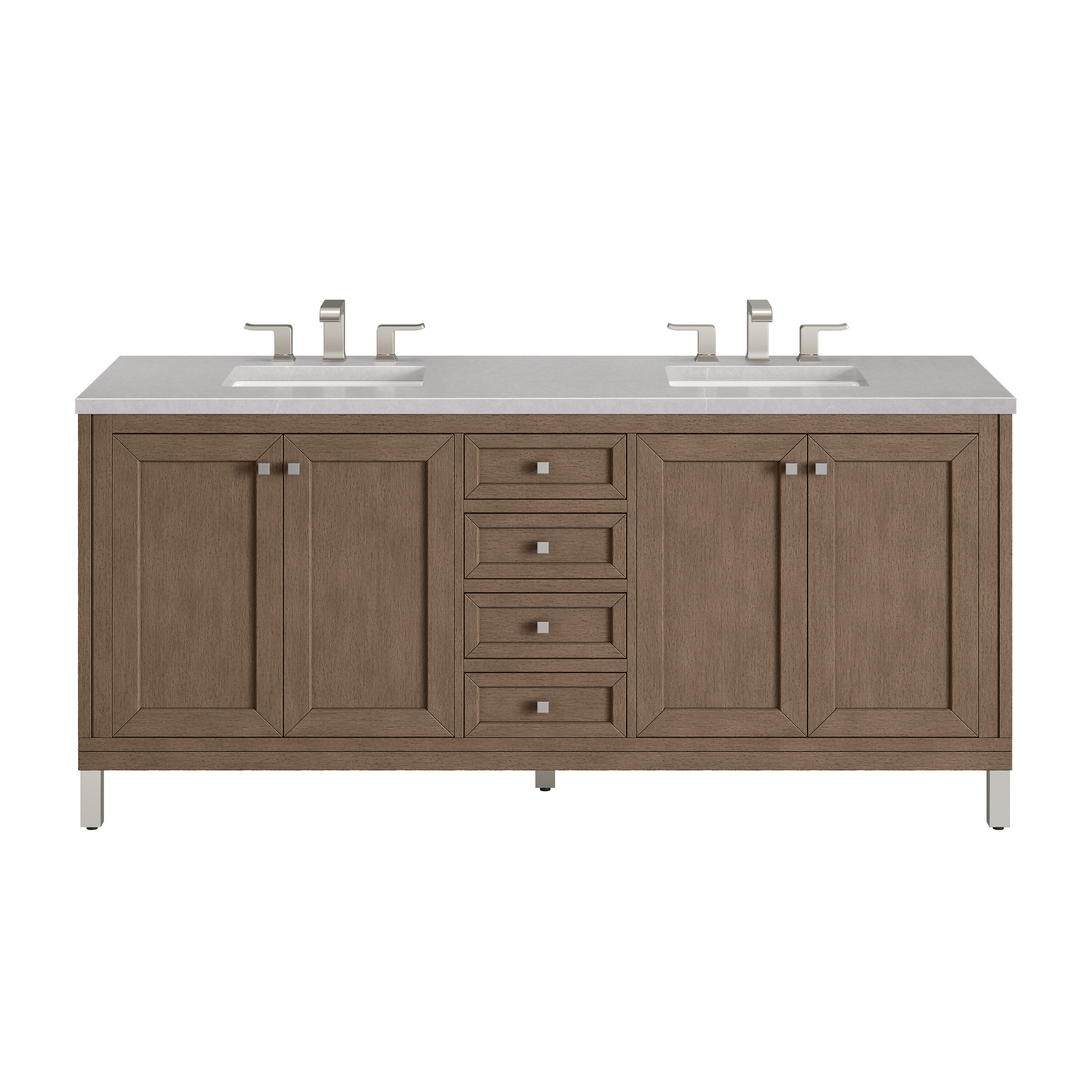James Martin Vanities 305-V72-WWW-3ESR Bath-Vanity-Combo - View #2
