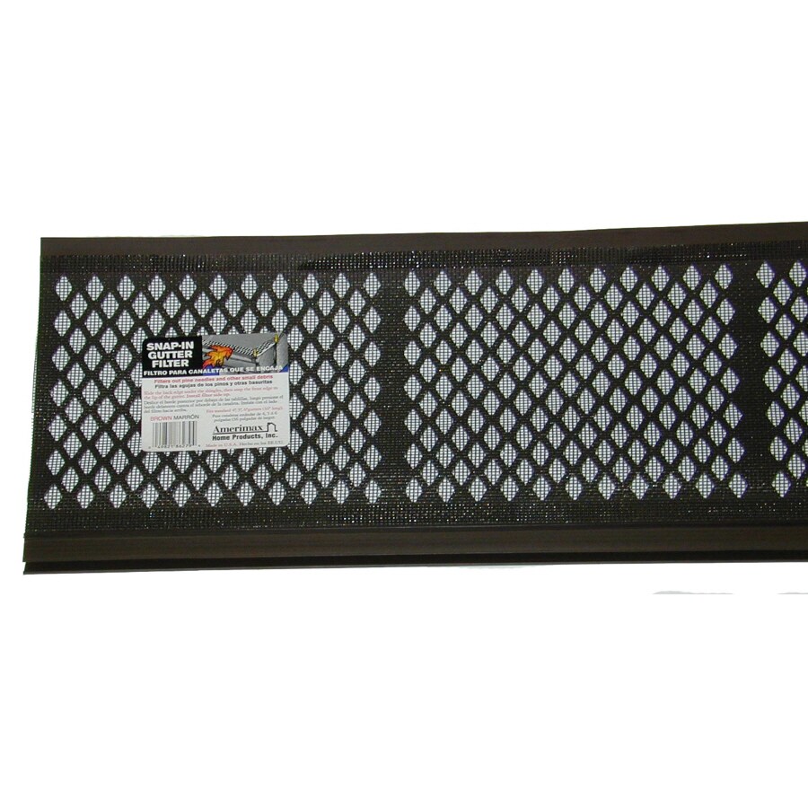 Amerimax 86679 Snap-In Gutter Filter PVC K Style (6.5-in x 3-ft) Gutter Guard Screen 25-Pack