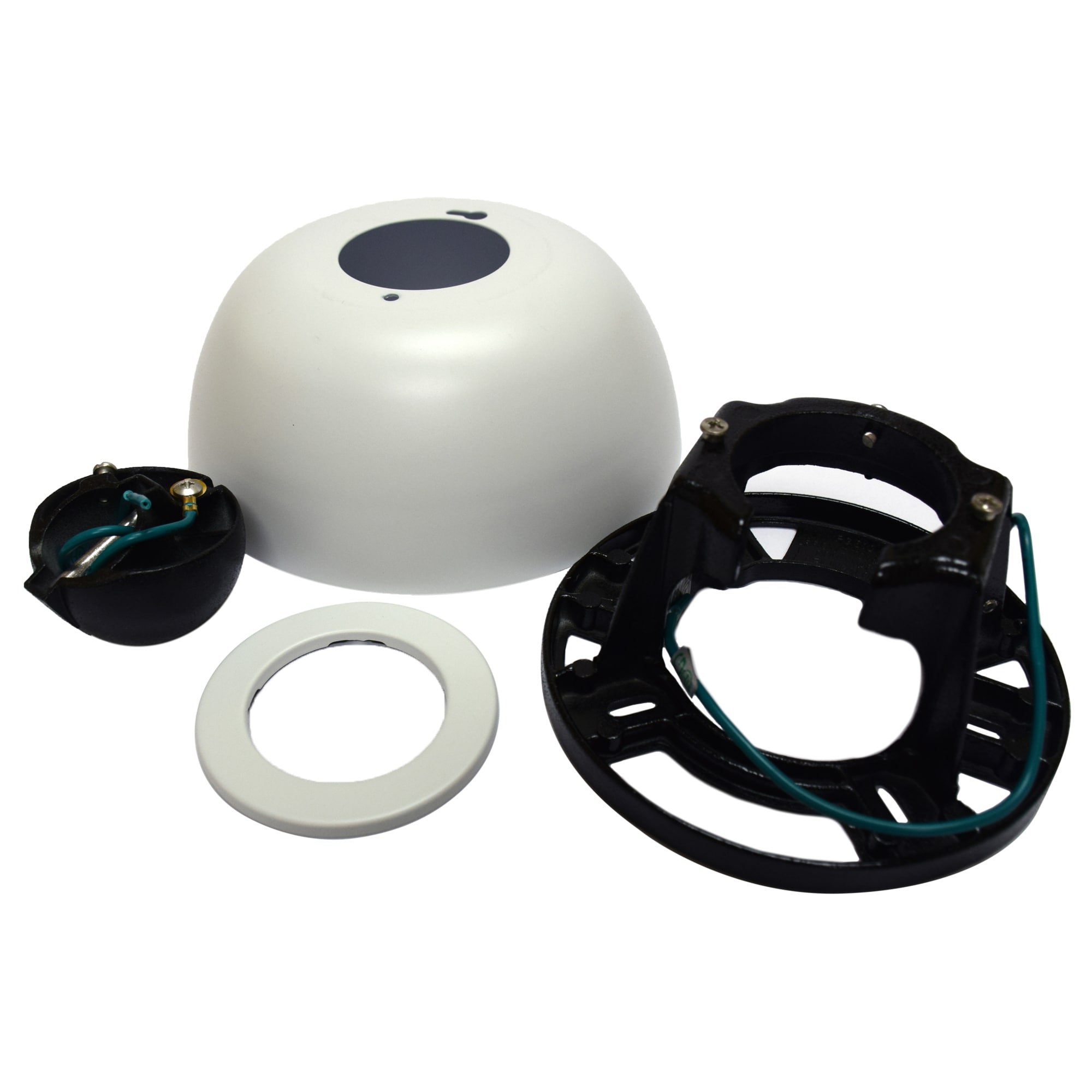 Fanimation SCK1-52MWW Kit Universal 6.5-in Matte WHite Stainless steel Indoor/Outdoor Mounting hardware