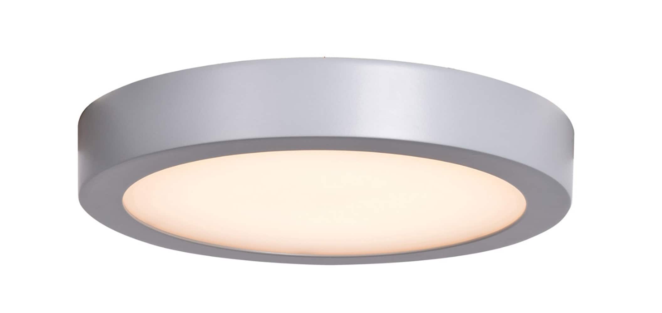 Access Lighting 20792LEDD-SILV/ACR Ulko Exterior 1-Light 9-in Gray LED Flush Mount Light