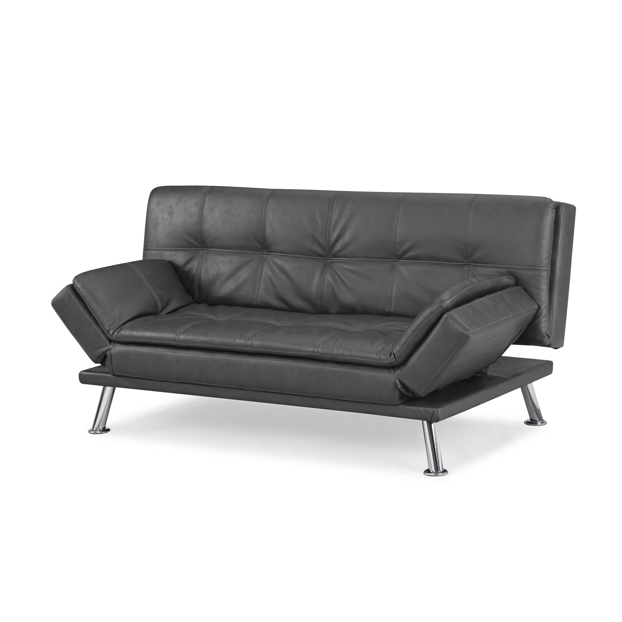 Serta Nate Modern Grey Polyester/Blend Reclining Sofa in the Couches, Sofas  & Loveseats department at Lowes.com