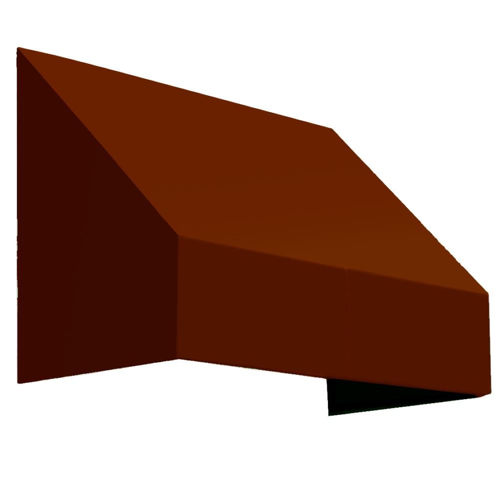 Awntech CN33-5TER New Yorker 64.5-Inches Wide x 36-Inches Projection x 44-Inches Height Fabric Terra Cotta Solid Fixed Patio Awning