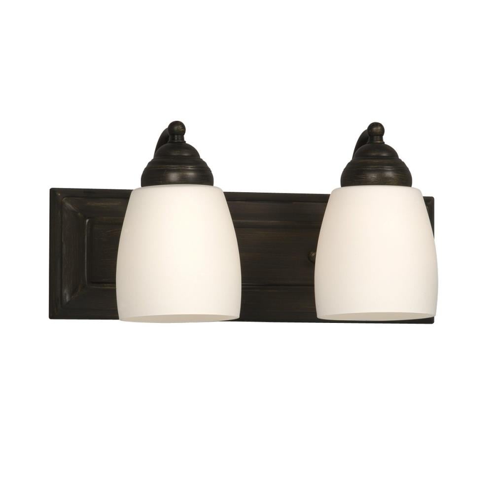 Galaxy Lighting 724132ORB Barclay 14-in 2 -Light Oil-rubbed Bronze Transitional Vanity light