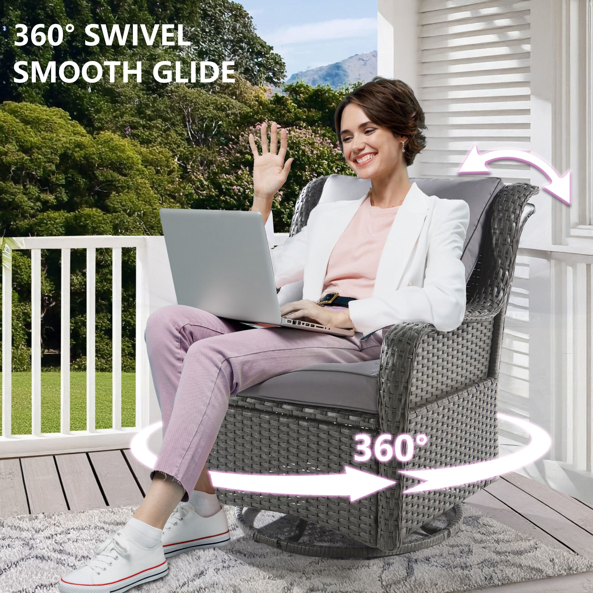 NOBLEMOOD LS-2022GR Patio-Conversation-Sets - View #3