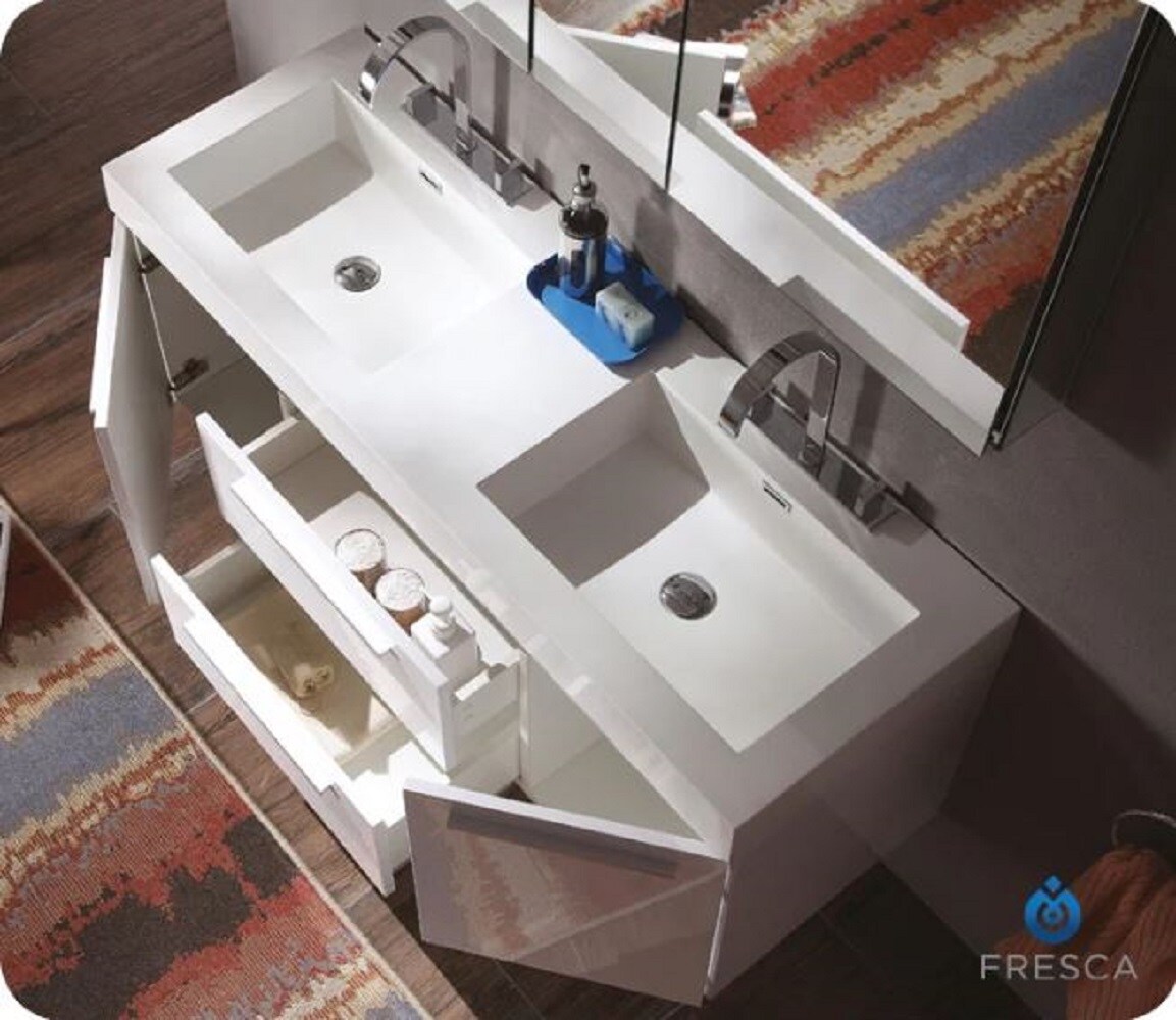 Fresca FCB8013WH-I Bath-Vanity-Combo - View #9