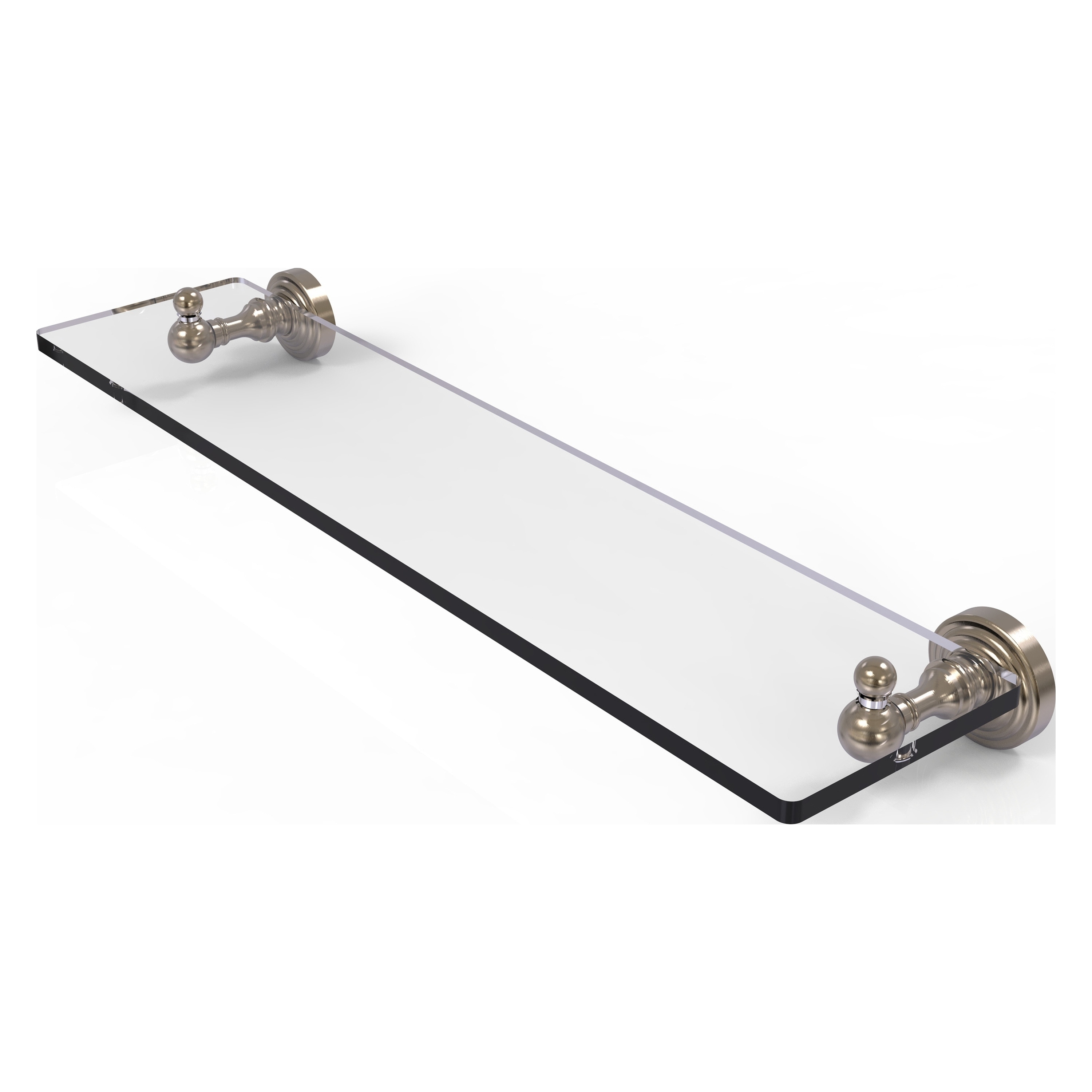 Allied Brass WP-1/22-PEW Waverly Place Antique Pewter Wall mount Bathroom Shelf ( 22-in x 3-in x 5-in )