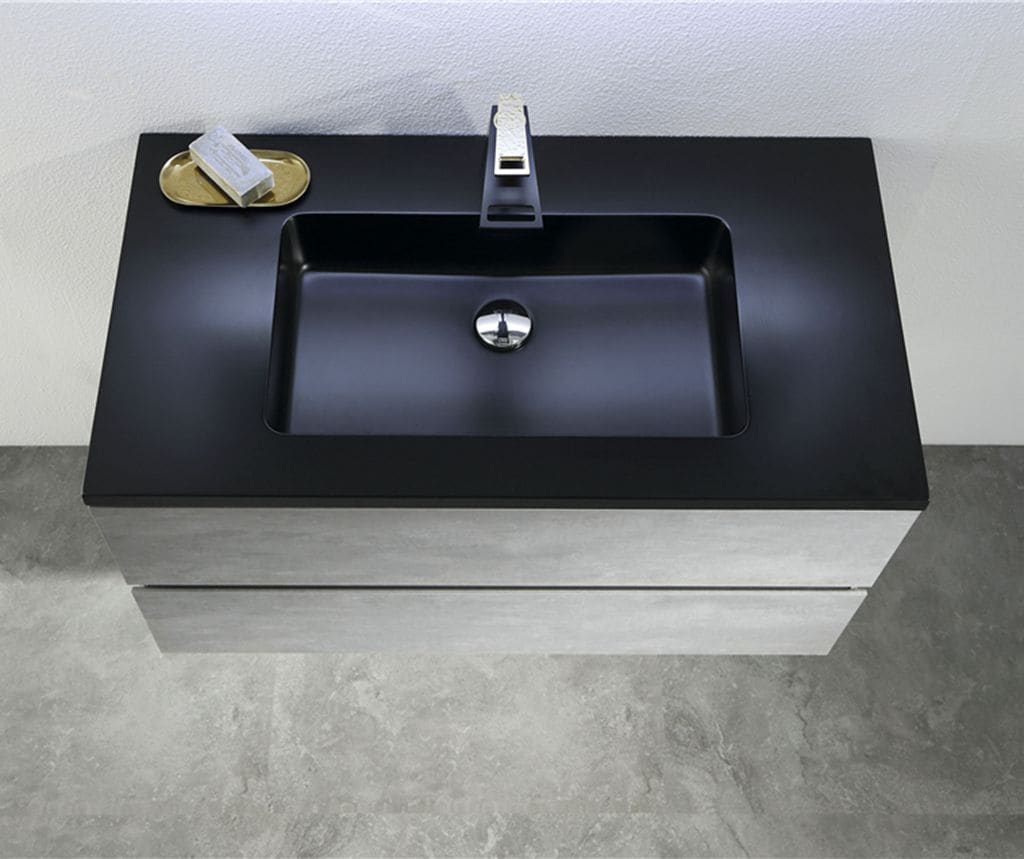 WELLFOR TO-ED-BV36GYBK Bath-Vanity-Combo - View #2