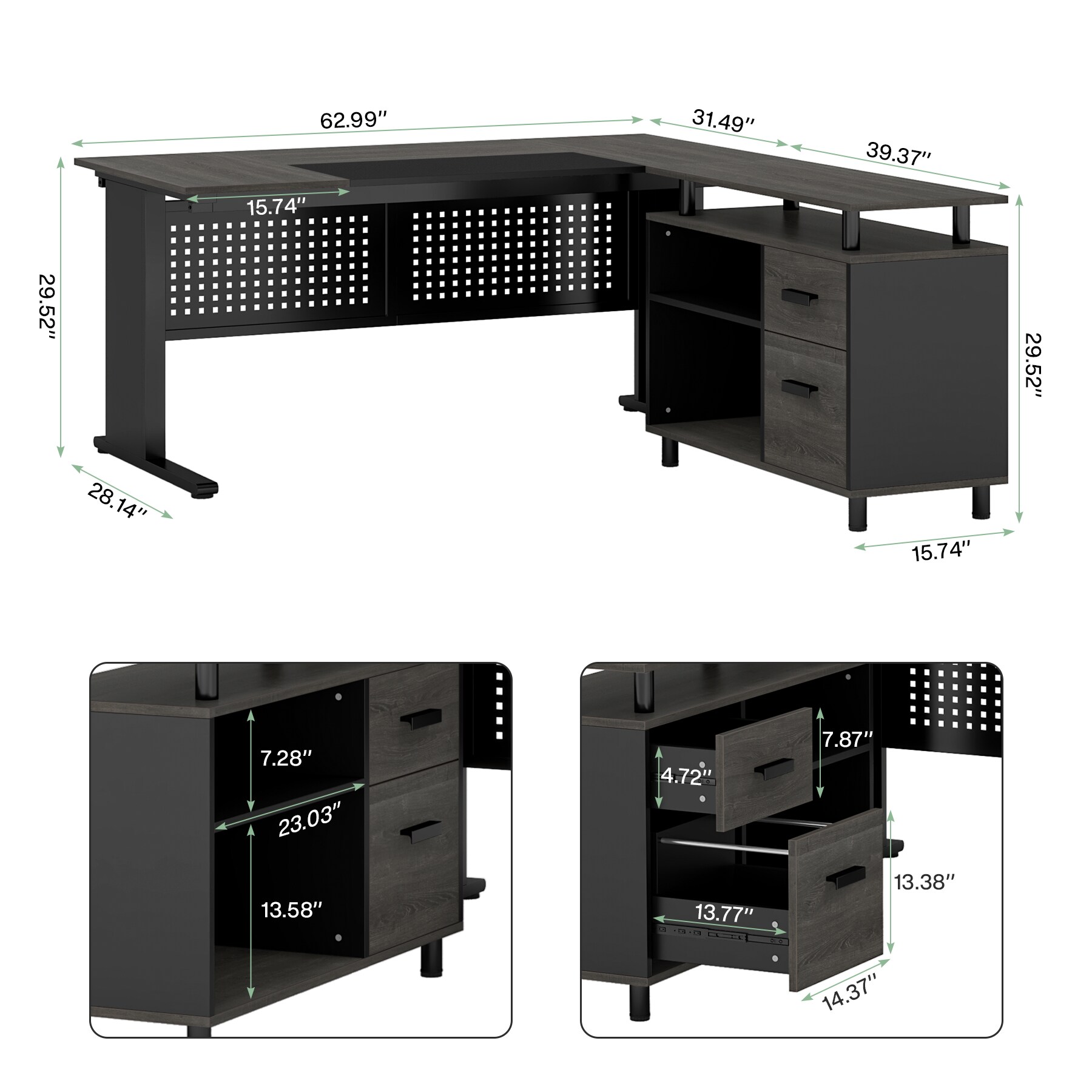 Tribesigns LWFD-F1982 Office-Tables - View #5