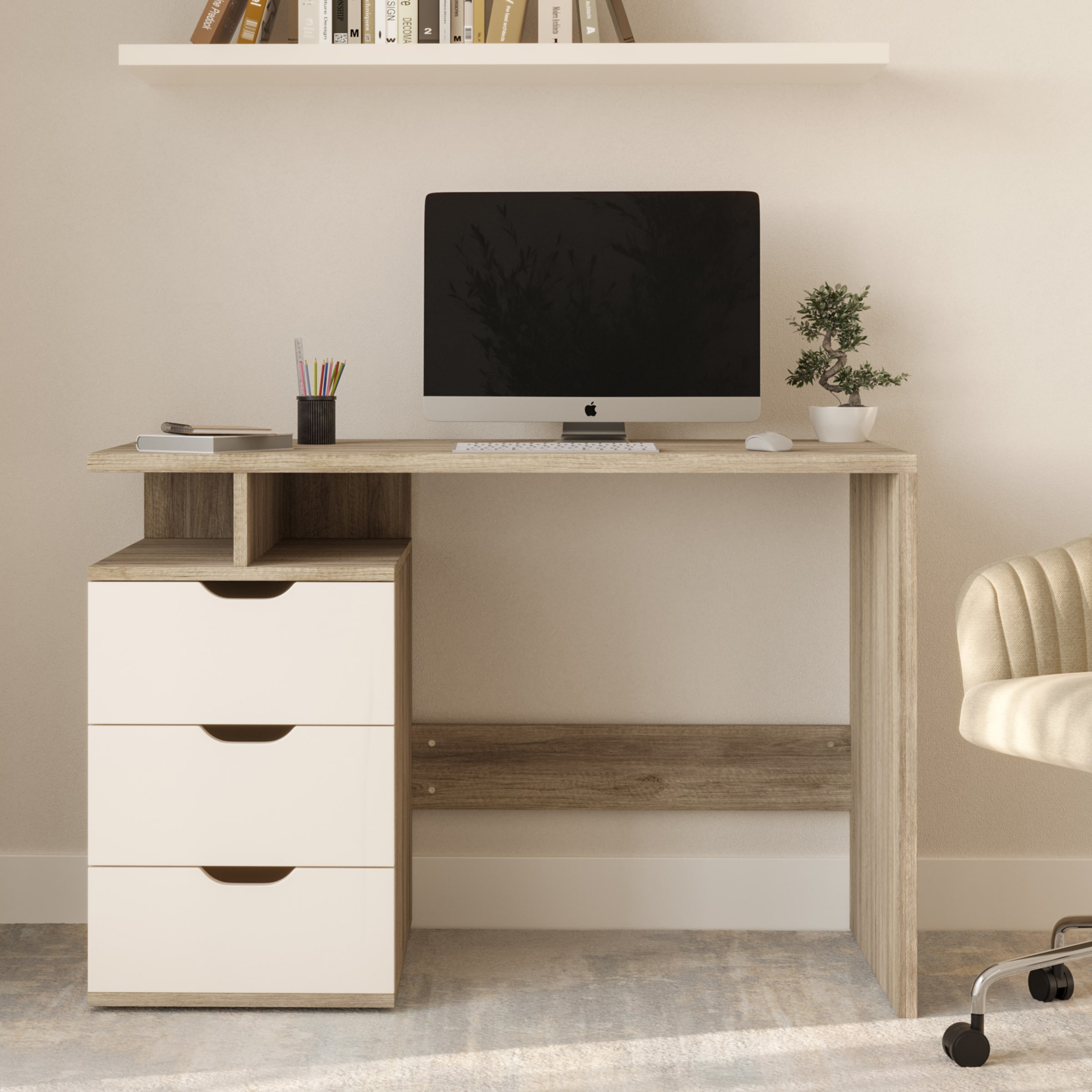 Lavish Home 80-DESK-WD-DL desks - View #3