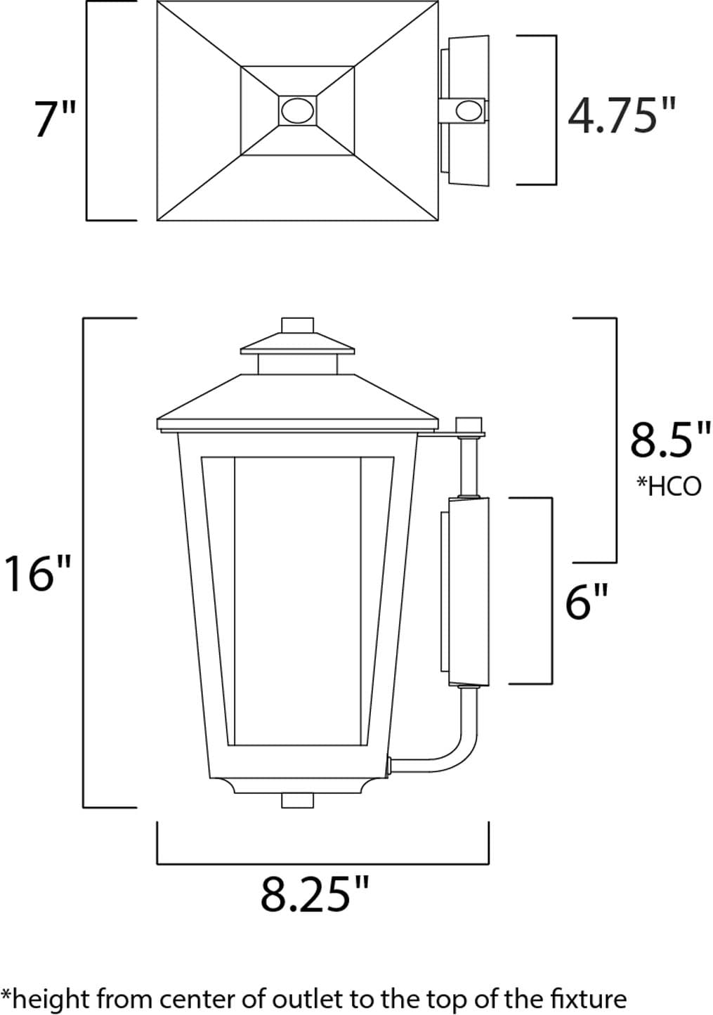 Maxim Lighting Aberdeen 1-Light 16-in H Artesian Bronze Incandescent ...