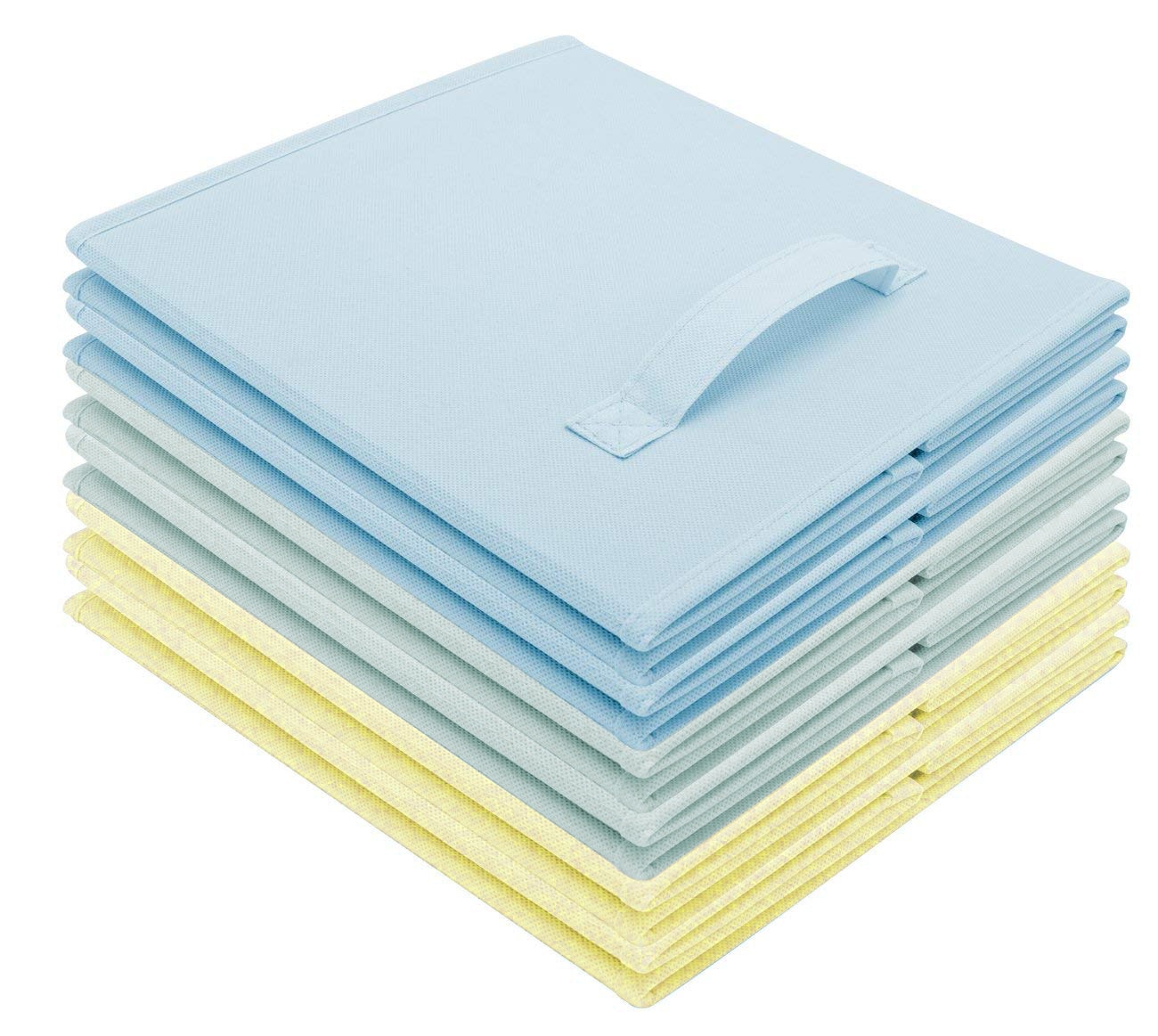Navy Blue 11" Foldable Fabric Storage Cubes - 6 Pack