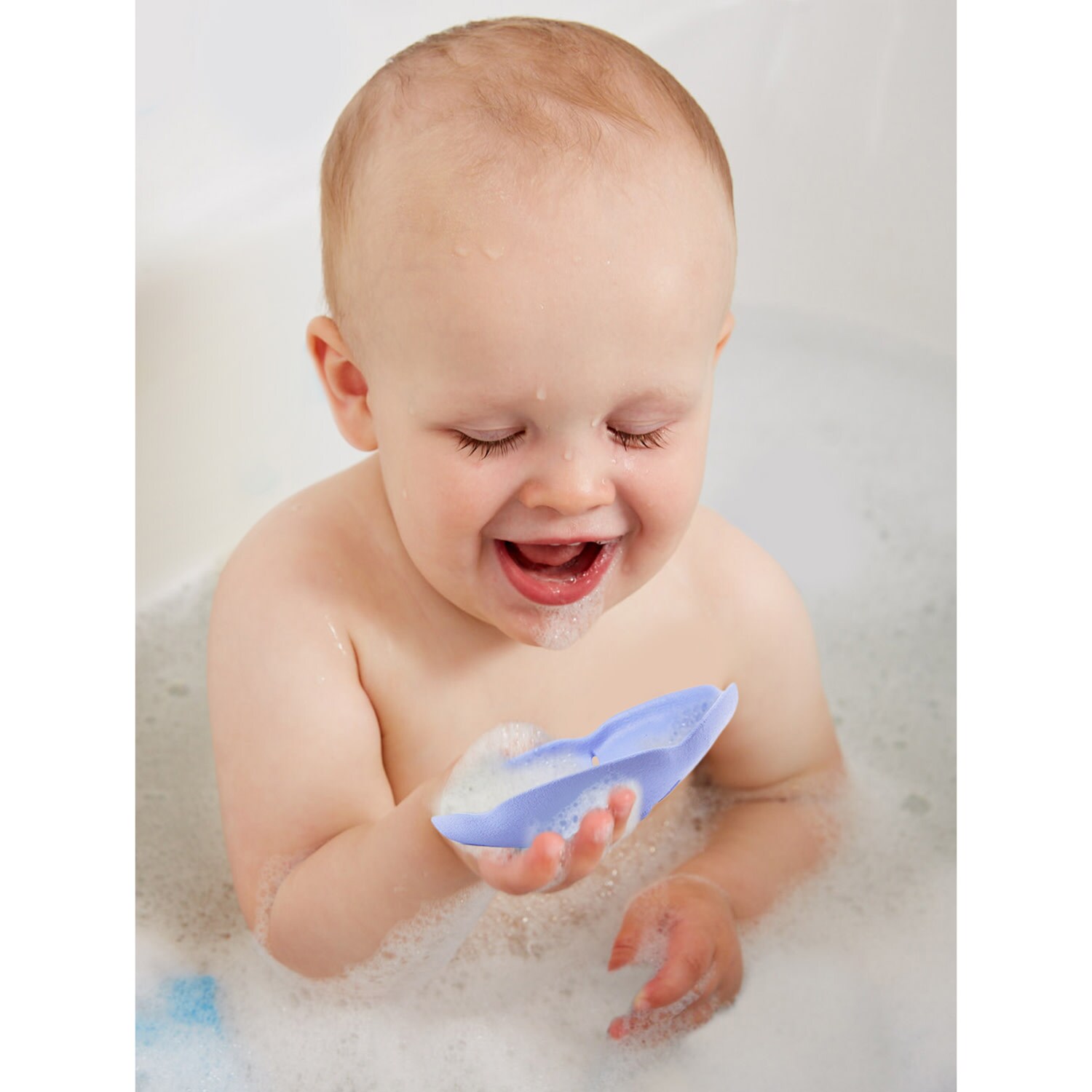 Blue and Yellow Recycled Plastic Sea Life Bath Toy Set