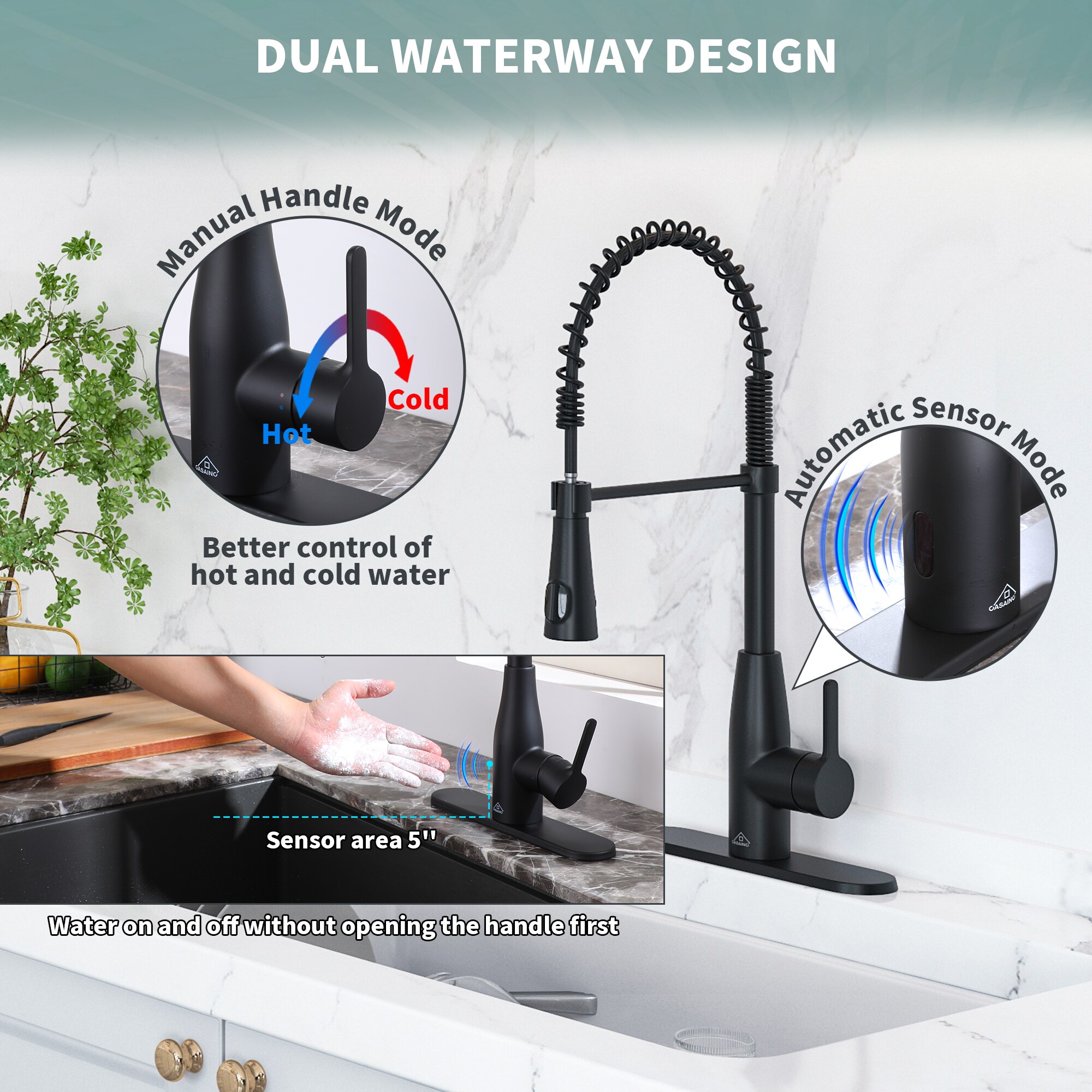 Mondawe MD-D91-BN Kitchen-Faucets - View #6